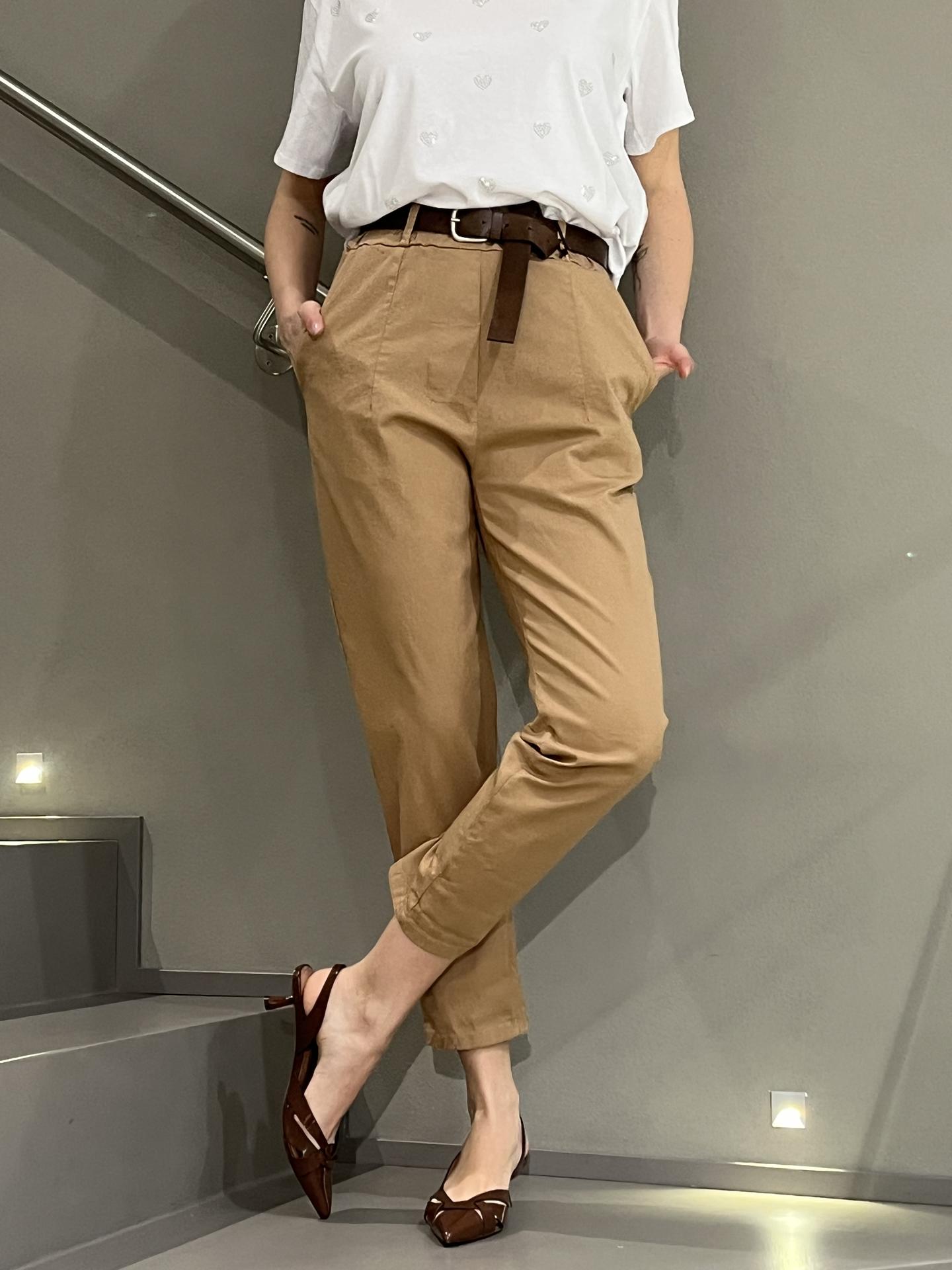 PANTALONE TENSIONE IN FIRENZE PA5138 BEIGE