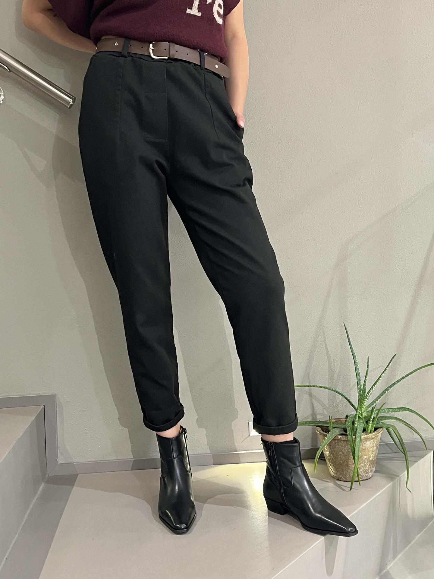 PANTALONE MOTEL PA5185W NERO