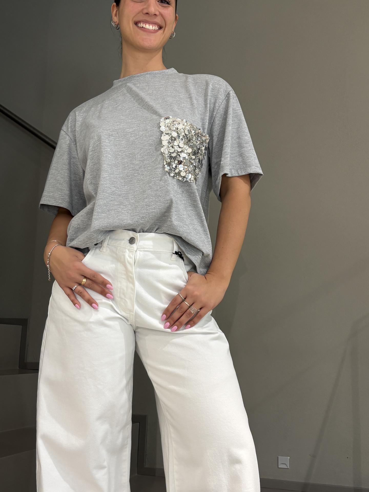 T-SHIRT TENSIONE IN FIRENZE PE260112 GRIGIO