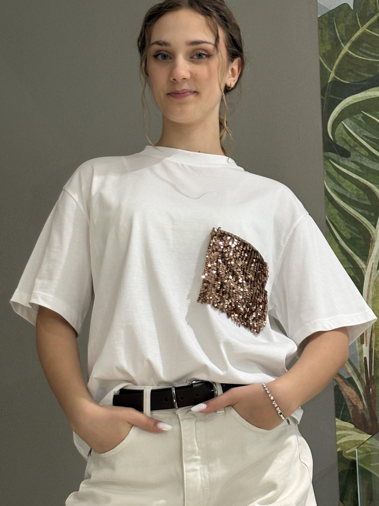 T-SHIRT TENSIONE IN FIRENZE PE260180 BIANCO