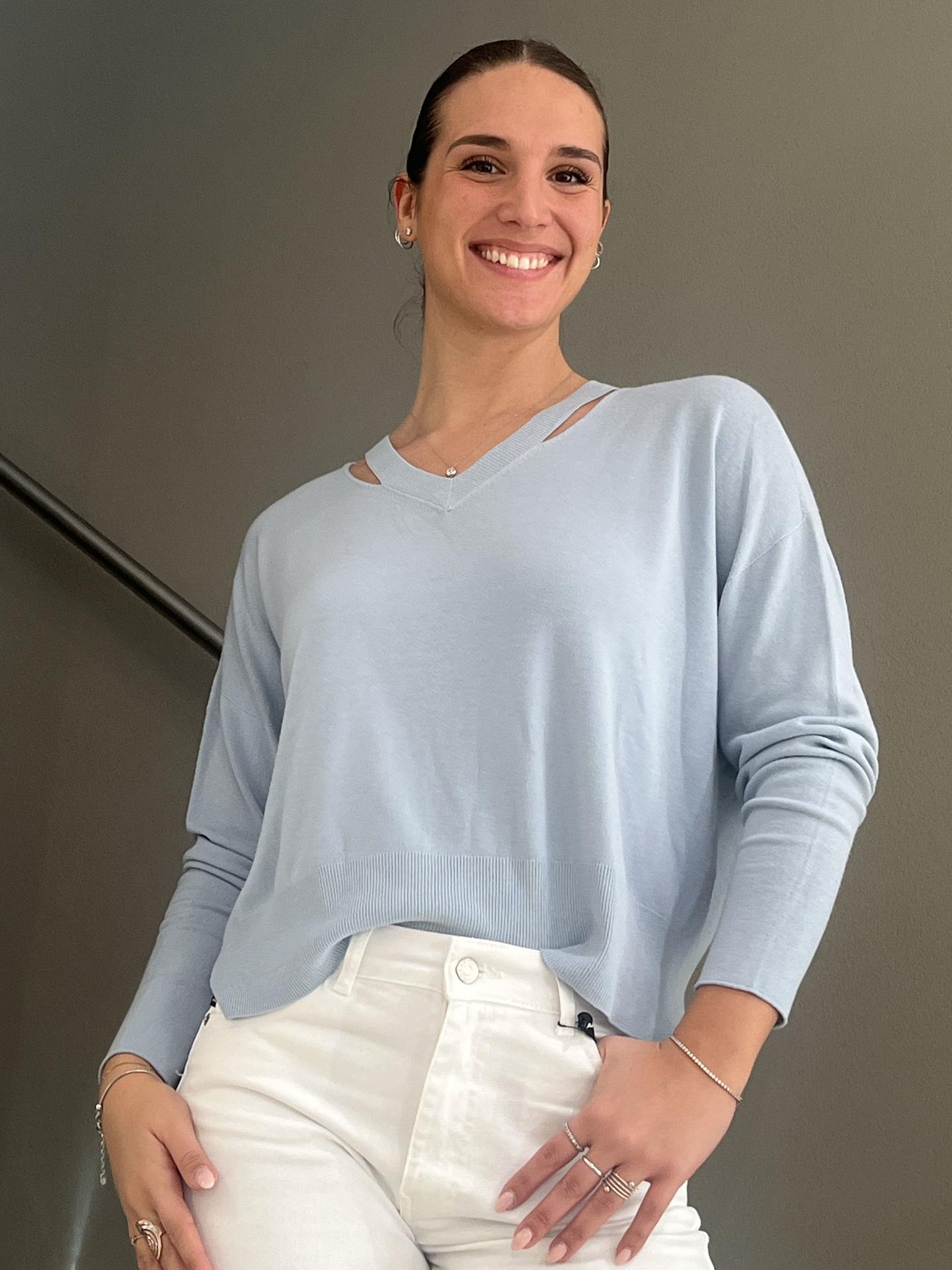 MAGLIA TENSIONE IN FIRENZE PE3600 AZZURRO