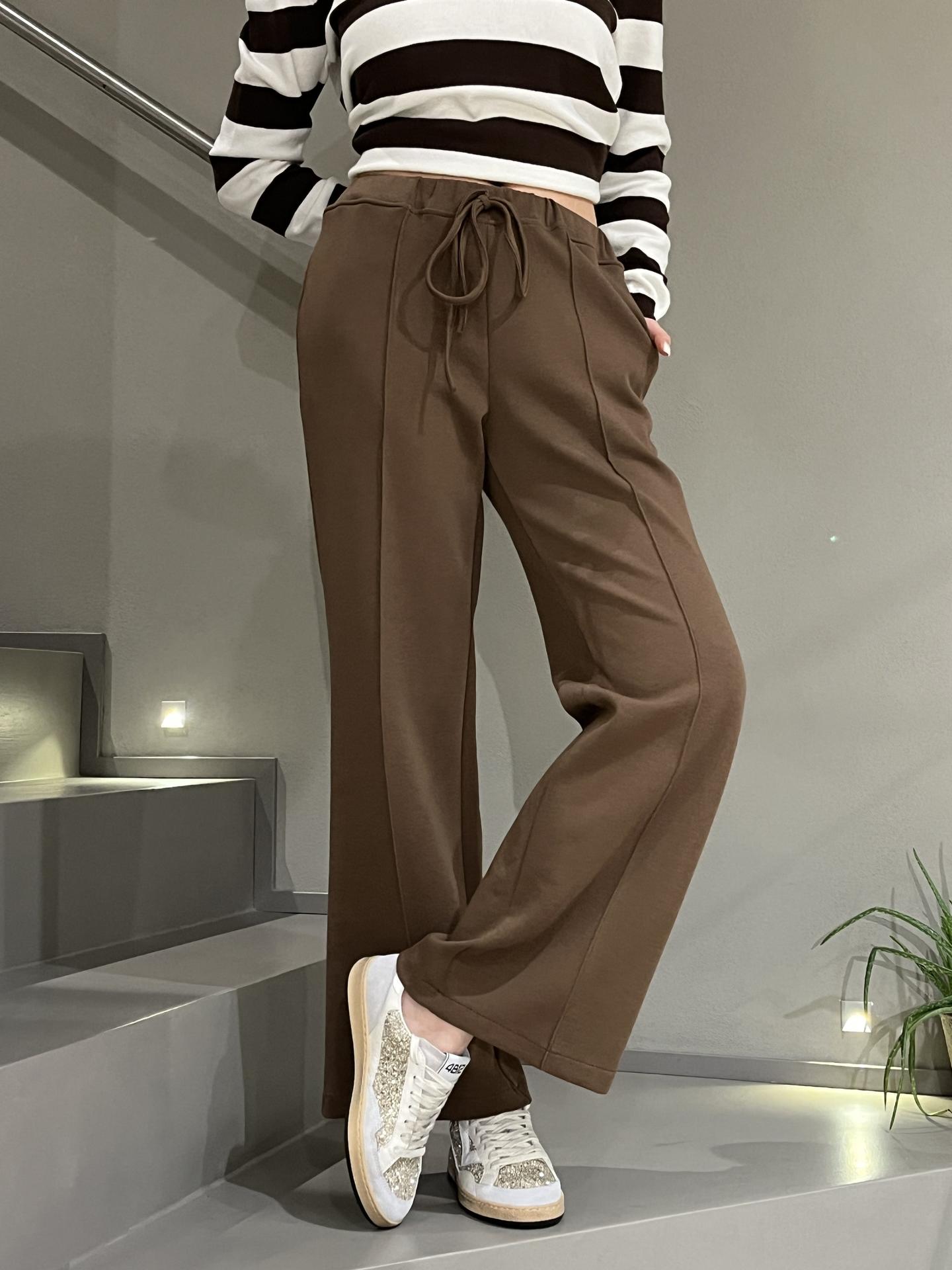 PANTALONE HAVEONE PJKQ156 MARRONE