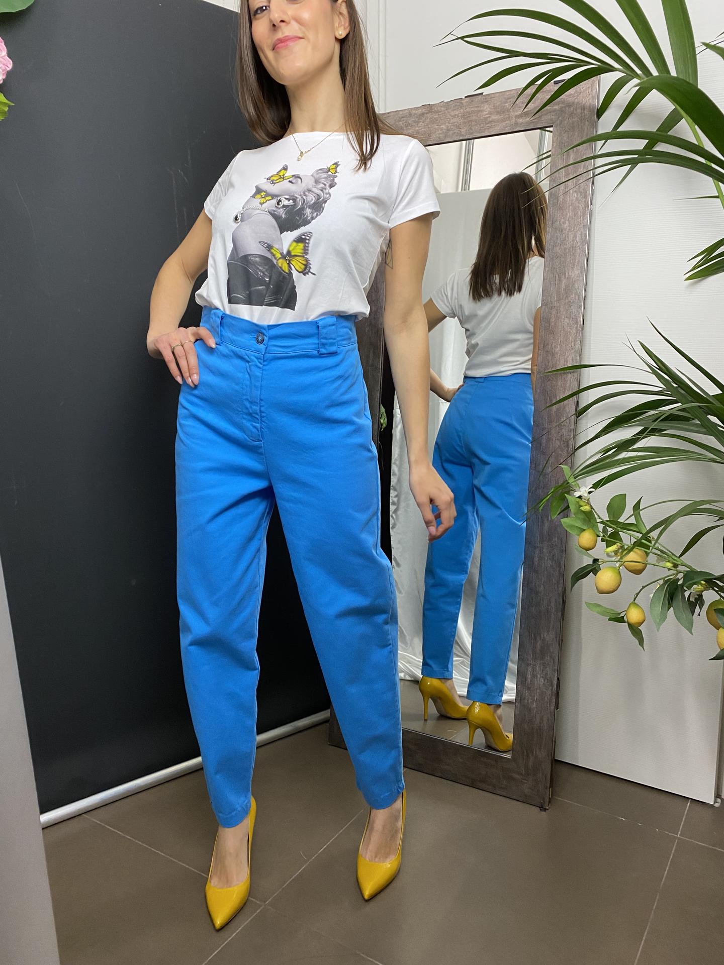 PANTALONE HAVEONE PLAG052 AZZURRO