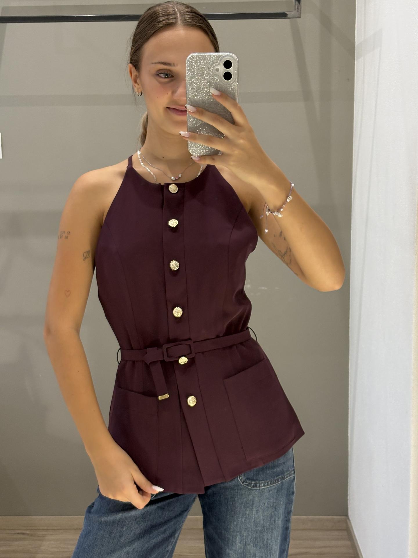 GIACCA SUSY MIX PP454T52G BORDEAUX