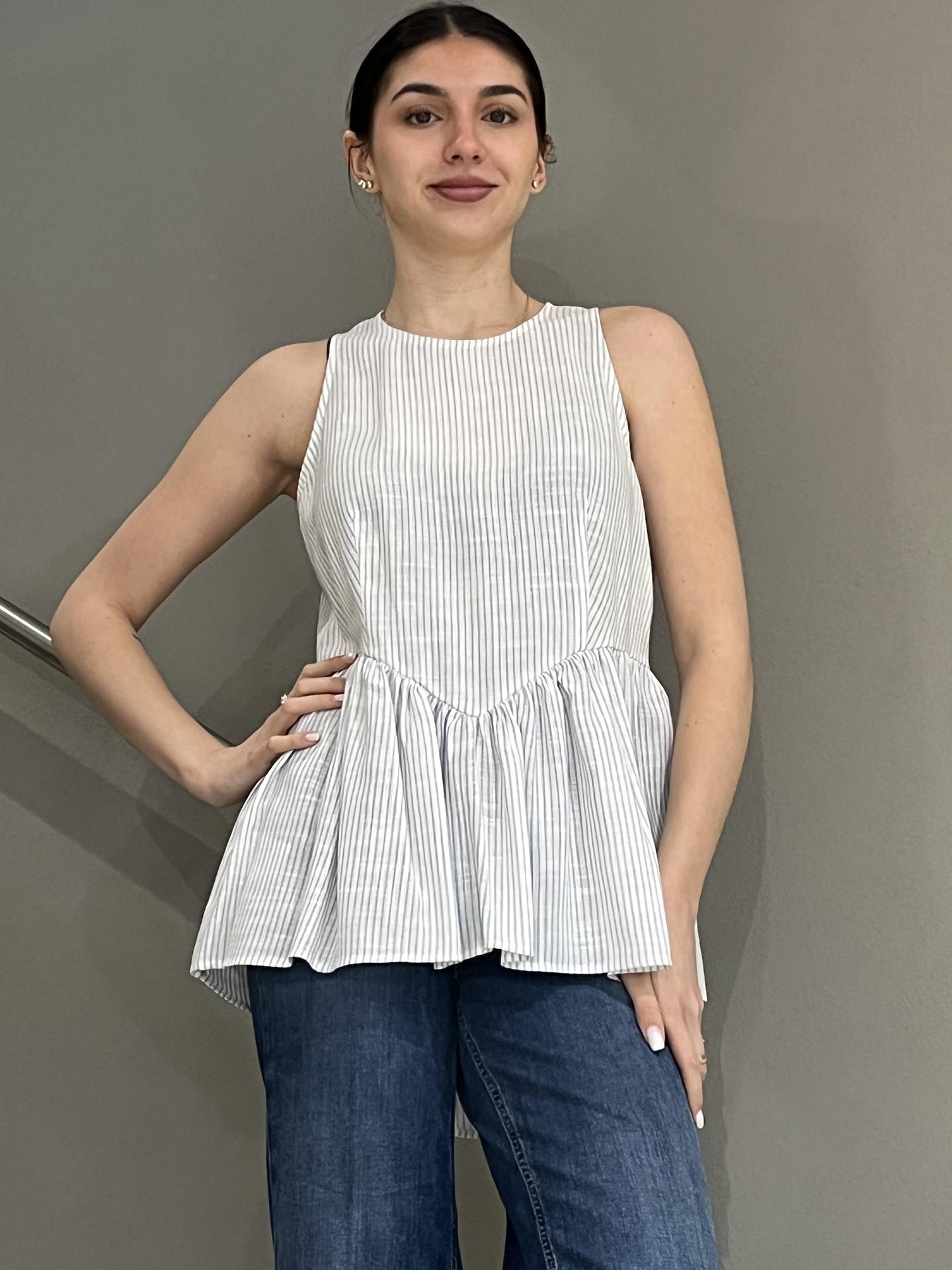 MAGLIA KOCCA ROBILARA BIANCO/BLU