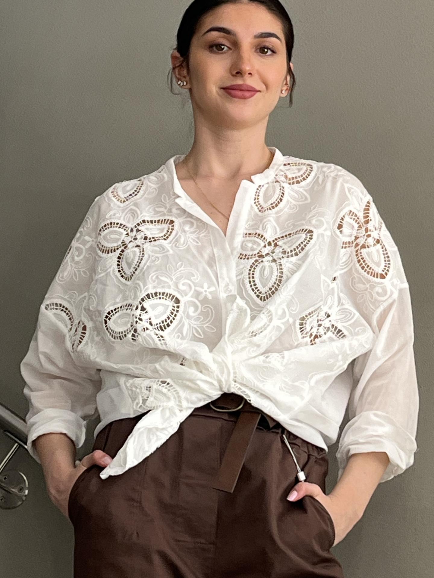 CAMICIA MOTEL S25CCA69 BIANCO