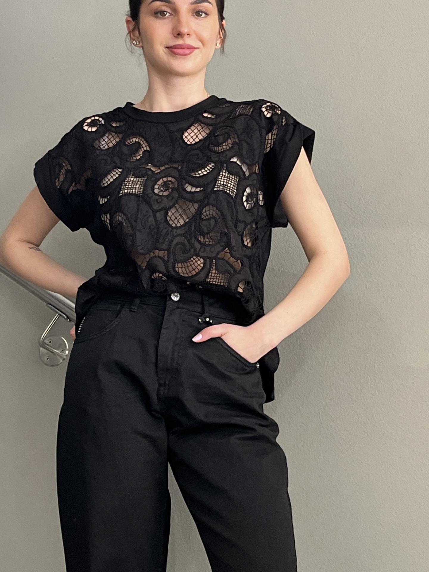 T-SHIRT TENSIONE IN FIRENZE S25MA25 NERO