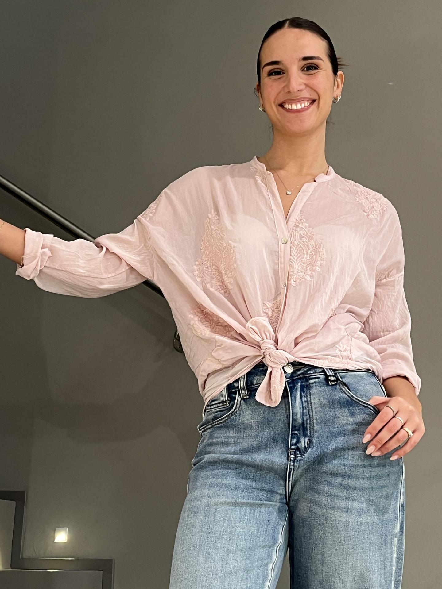 CAMICIA MOTEL S26C898 ROSA