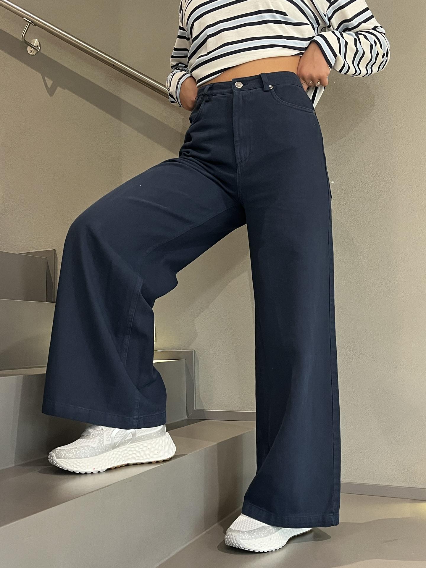 PANTALONE TENSIONE IN FIRENZE S26P290 BLUE