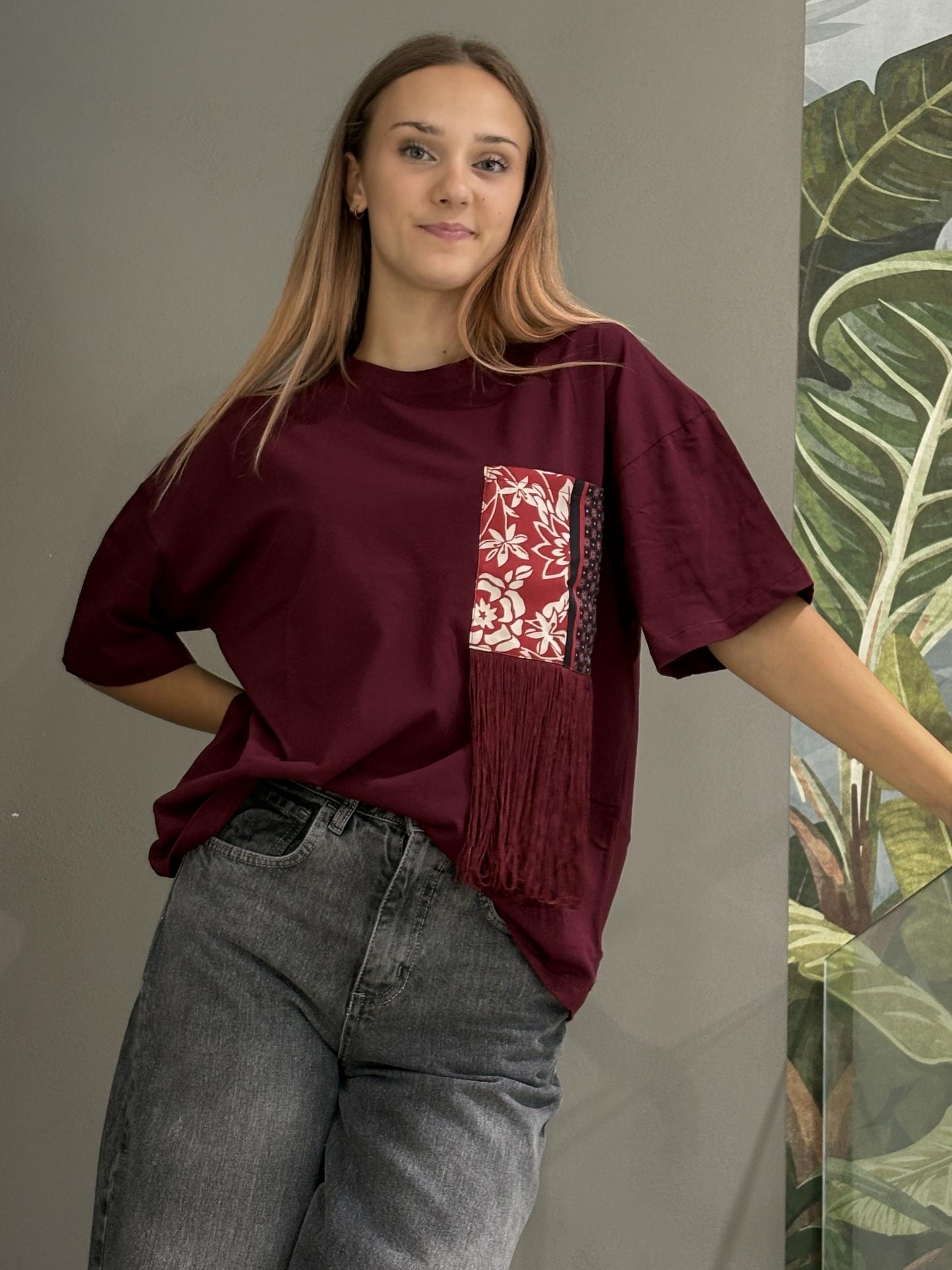 T-SHIRT SUSY MIX SH004932 BORDEAUX