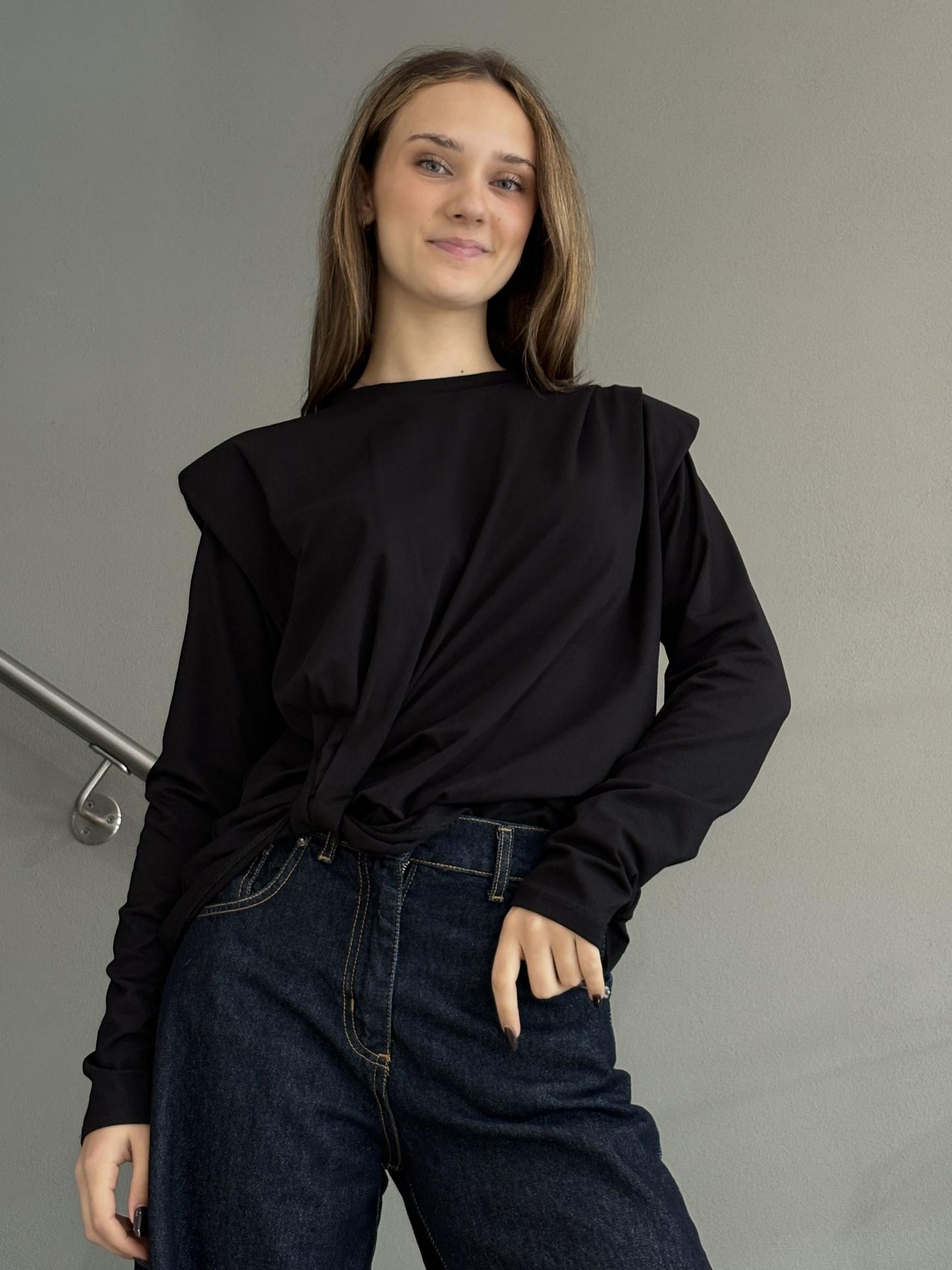 MAGLIA SUSY MIX SH005150 NERO