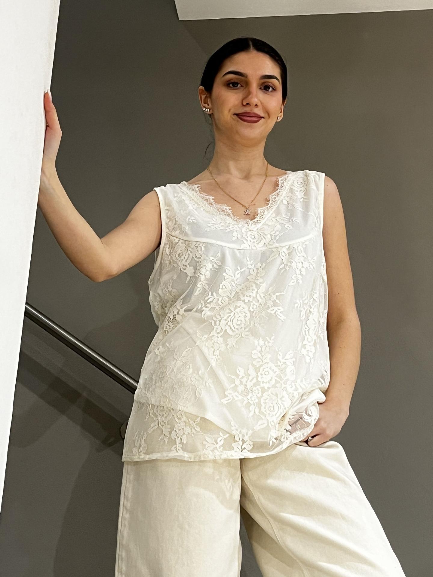 MAGLIA SUSY STAR ST00163T45F BIANCO