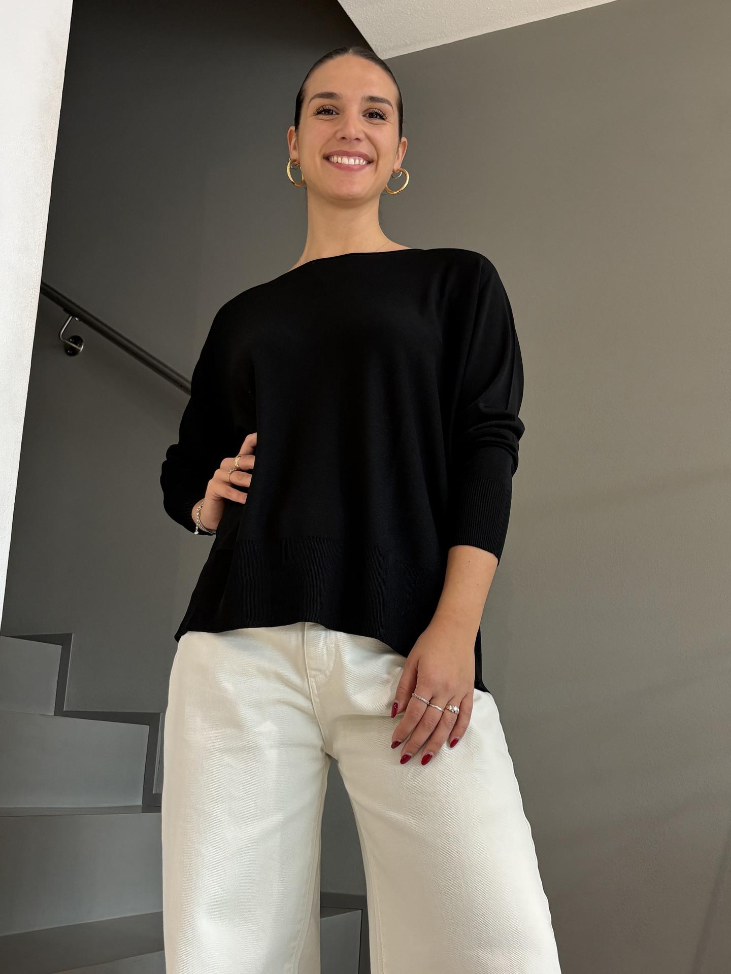 MAGLIA SUSY STAR ST321582 NERO