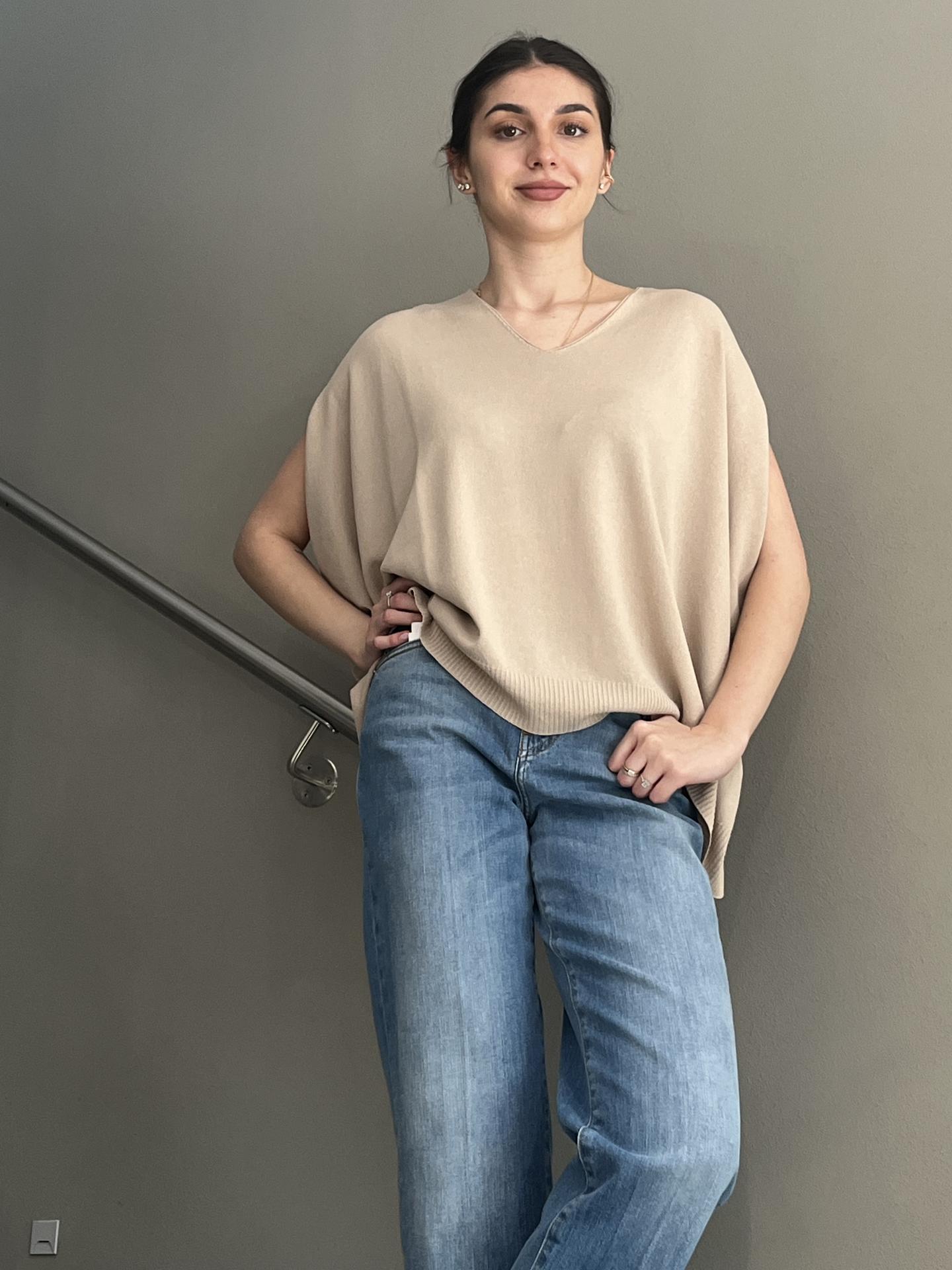 MAGLIA SUSY STAR ST52154 BEIGE