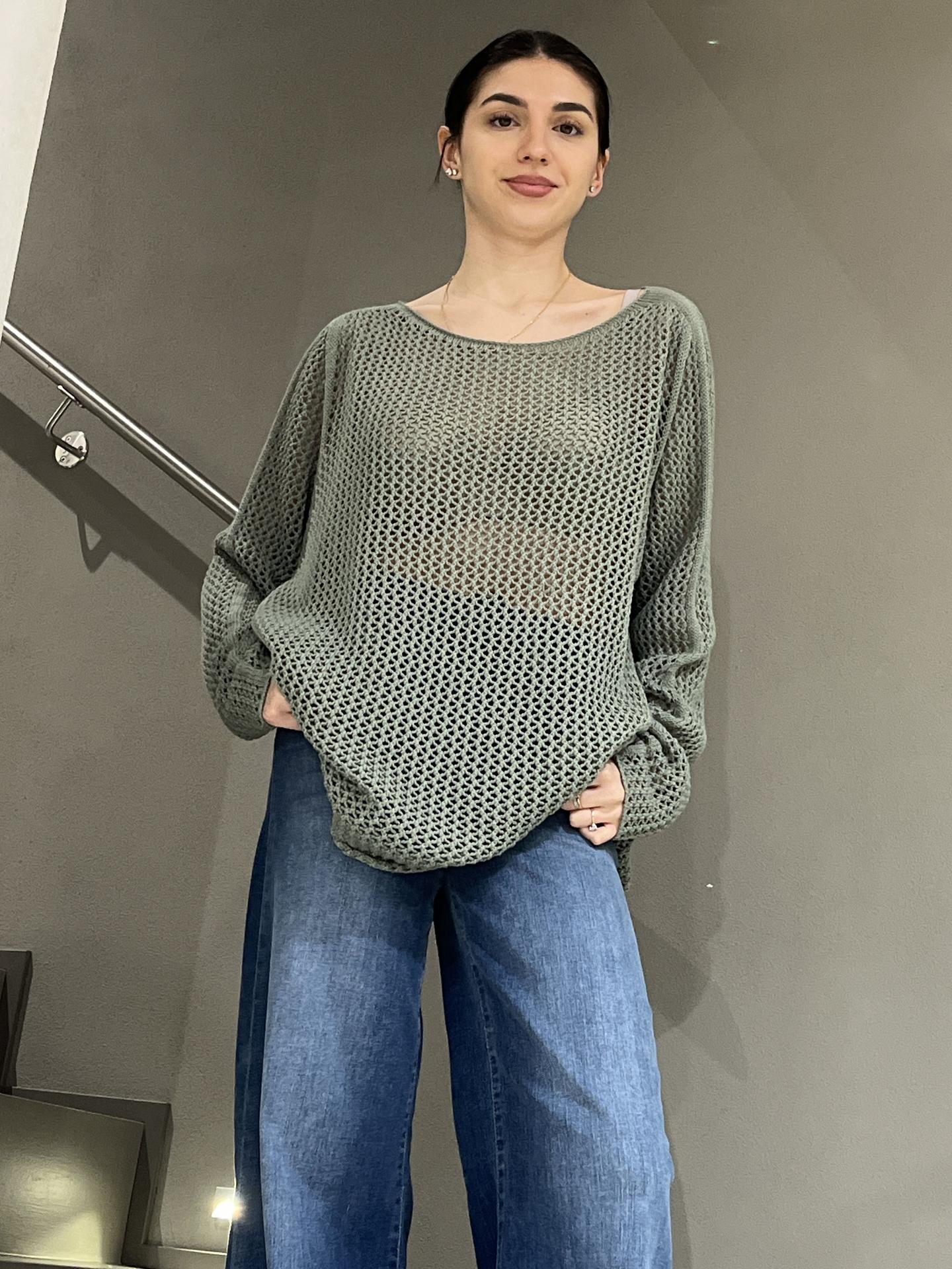 MAGLIA SUSY STAR ST61179 MILITARE