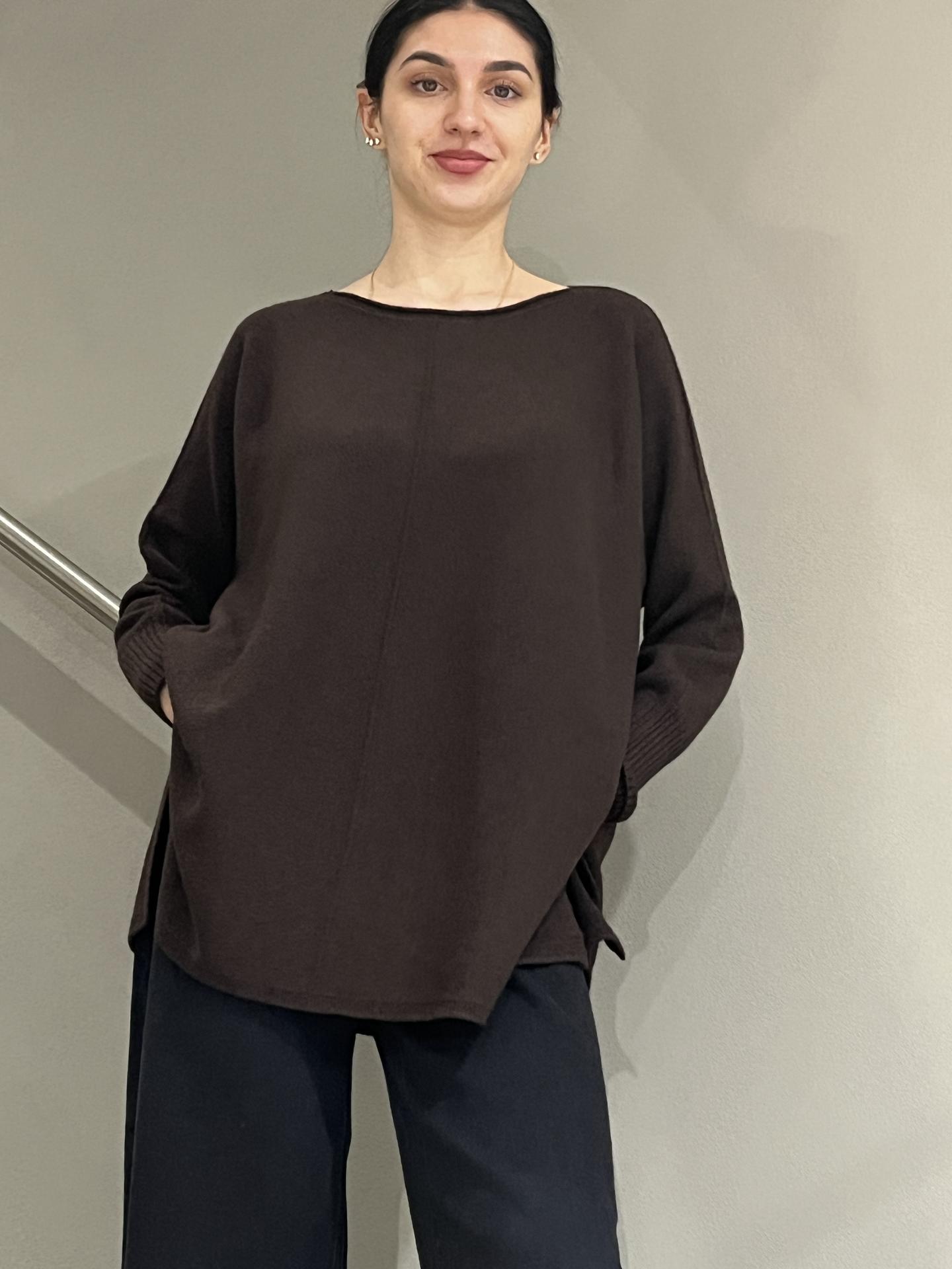 MAGLIA SUSY STAR ST78388 MARRONE