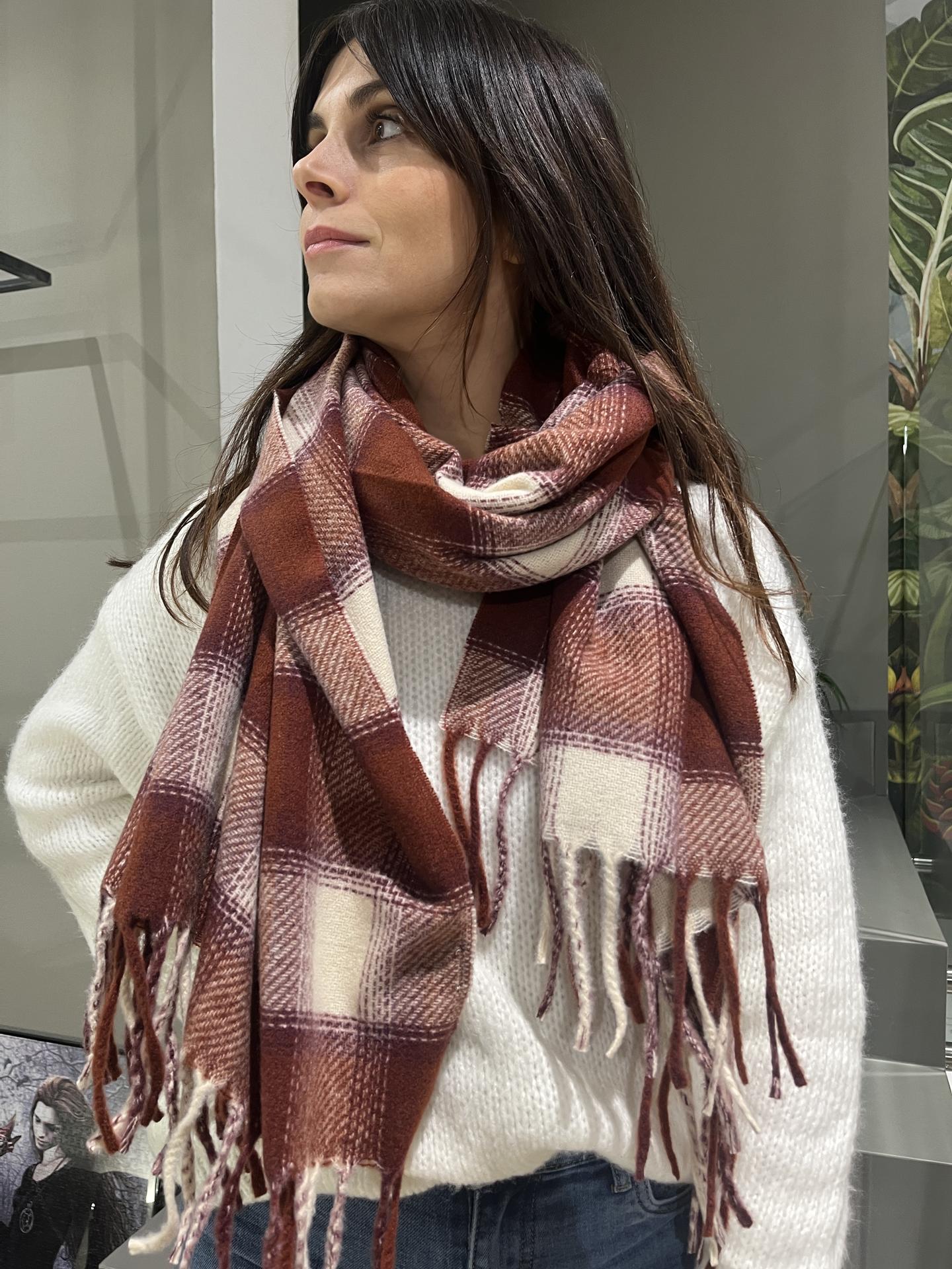 SCIARPA SUSY STAR ST9314RE BORDEAUX