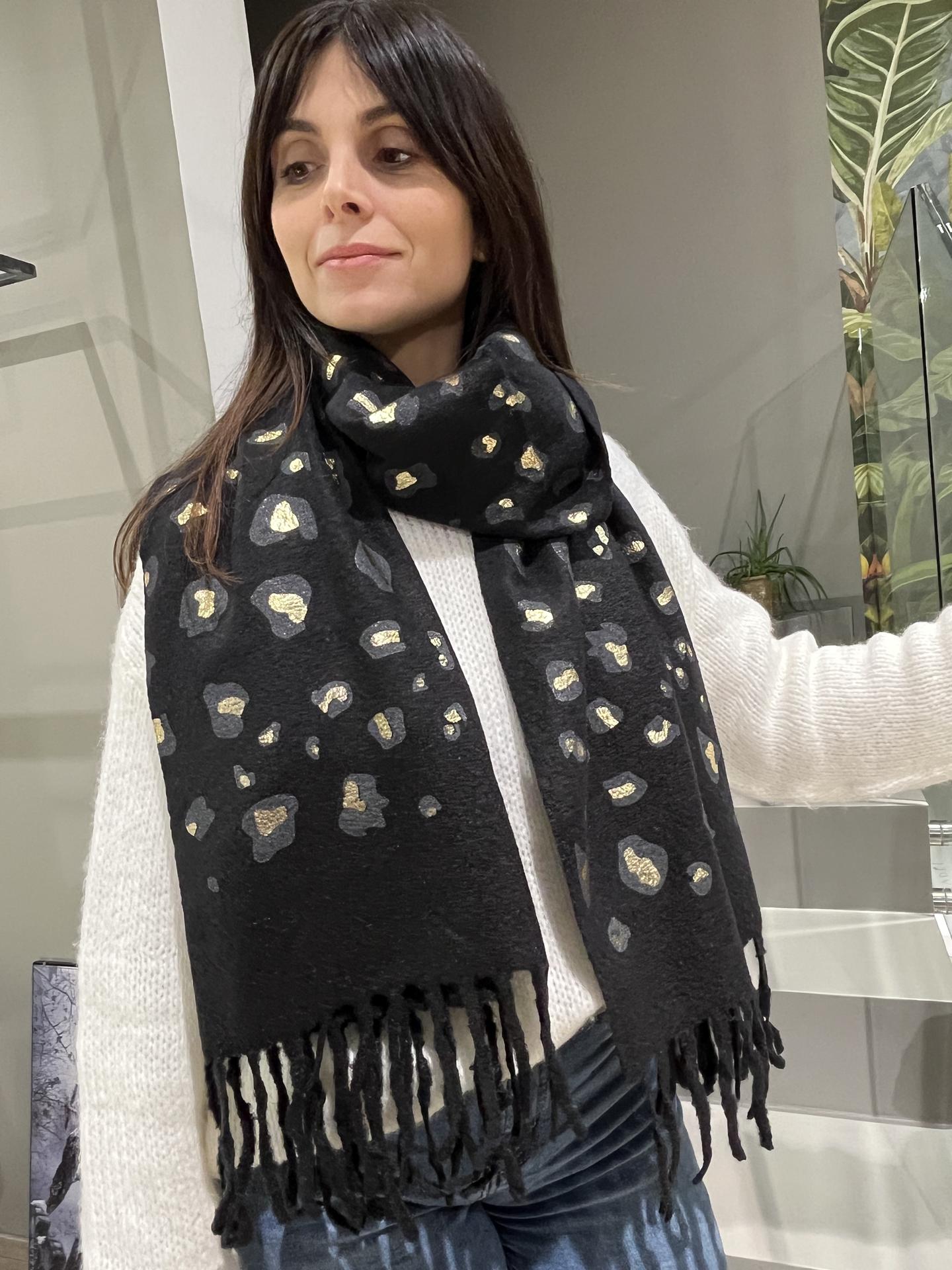 SCIARPA SUSY STAR ST9435RE NERO