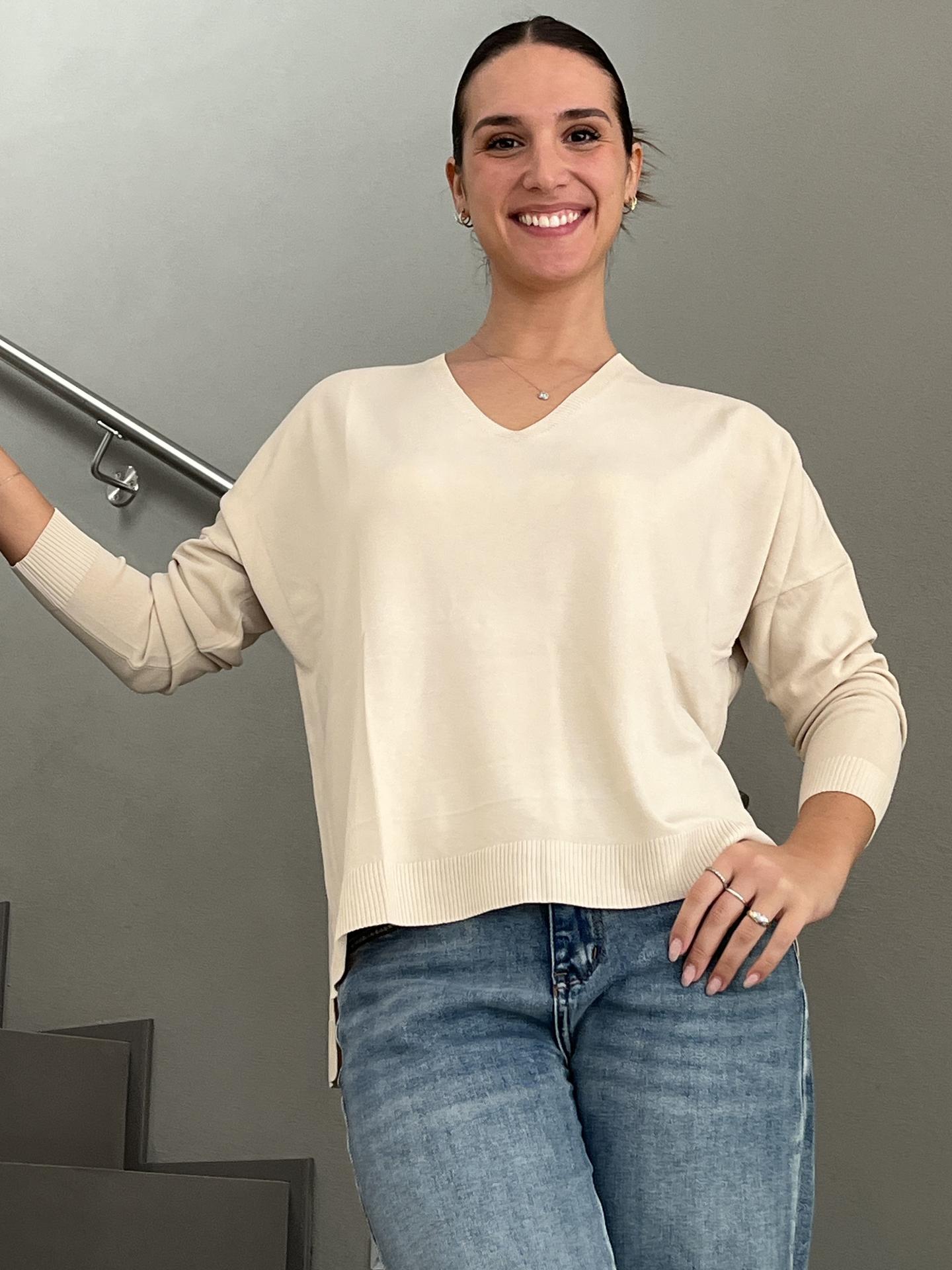 MAGLIA SUSY STAR STK270S26 BEIGE