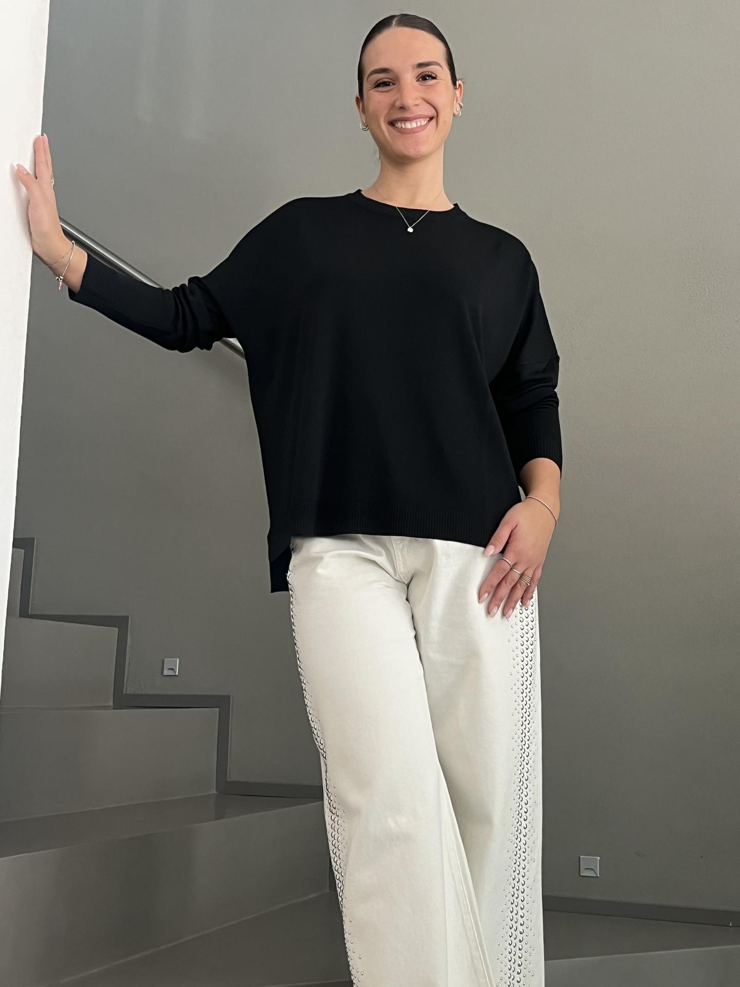 MAGLIA SUSY STAR STK271S26 NERO