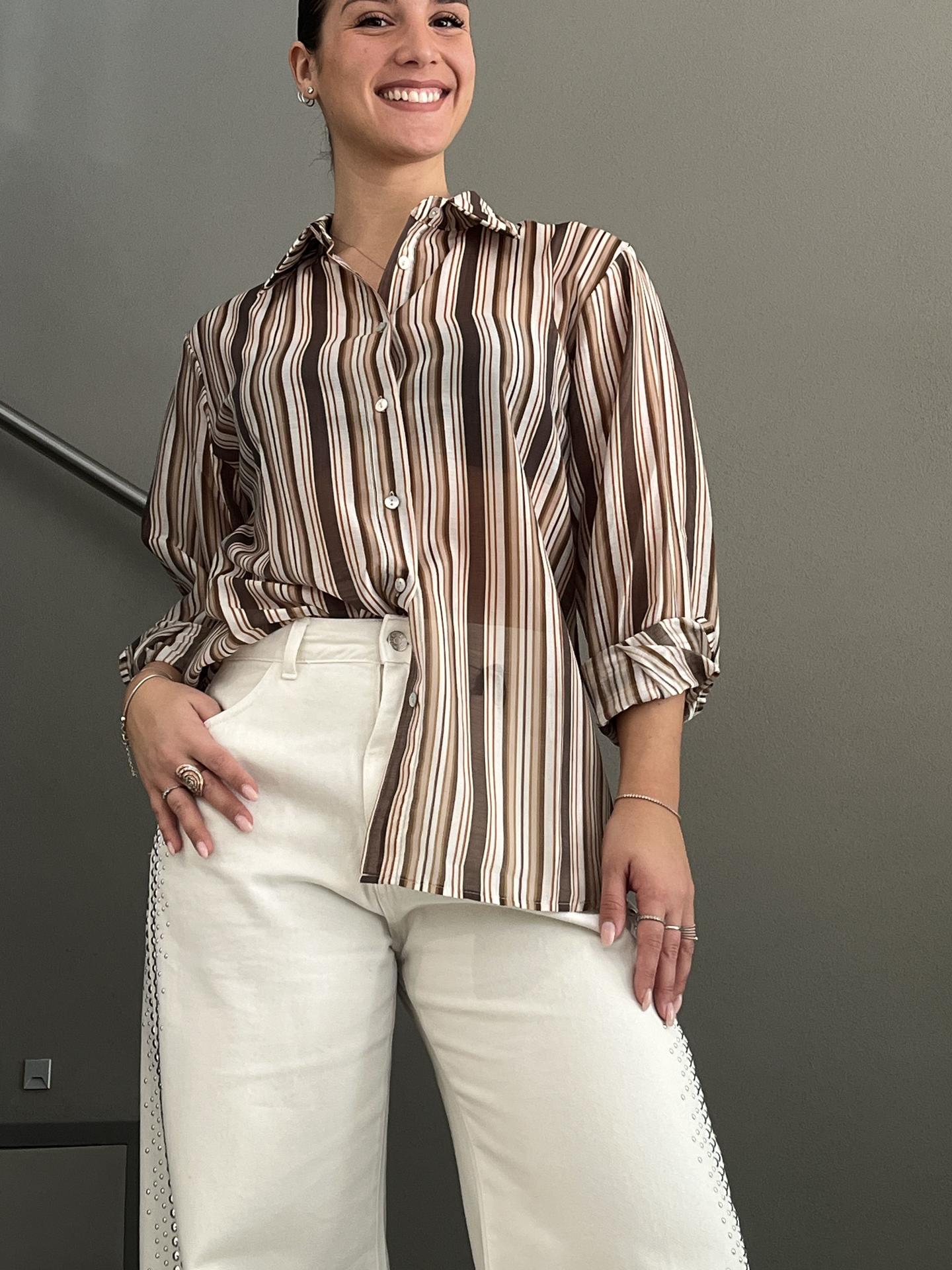 CAMICIA SUSY STAR STL80X2 MARRONE