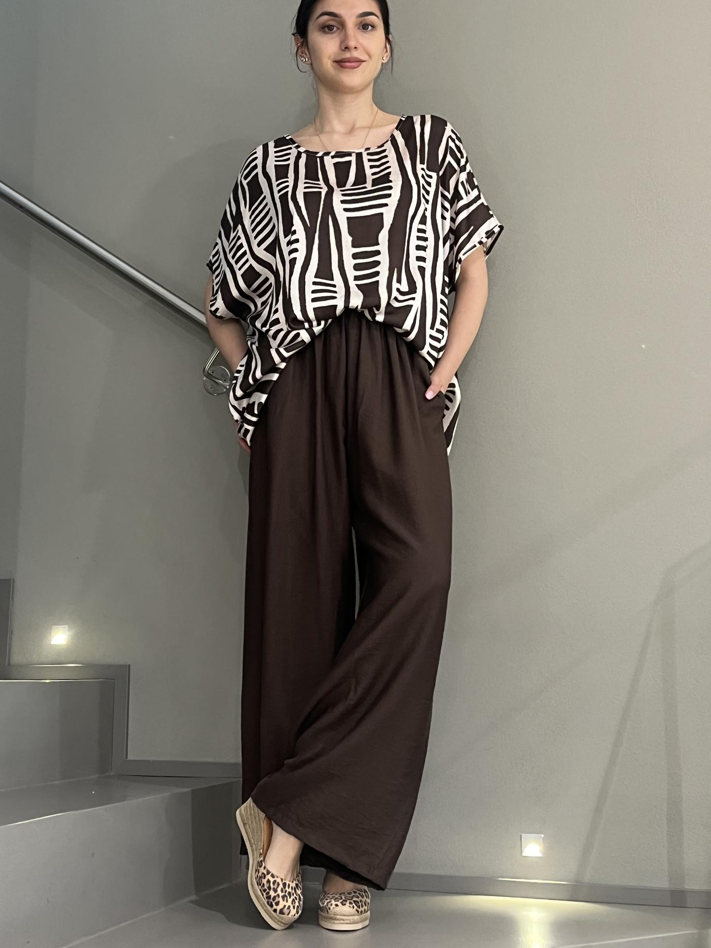 ABITO SUSY STAR STLS1479 MARRONE