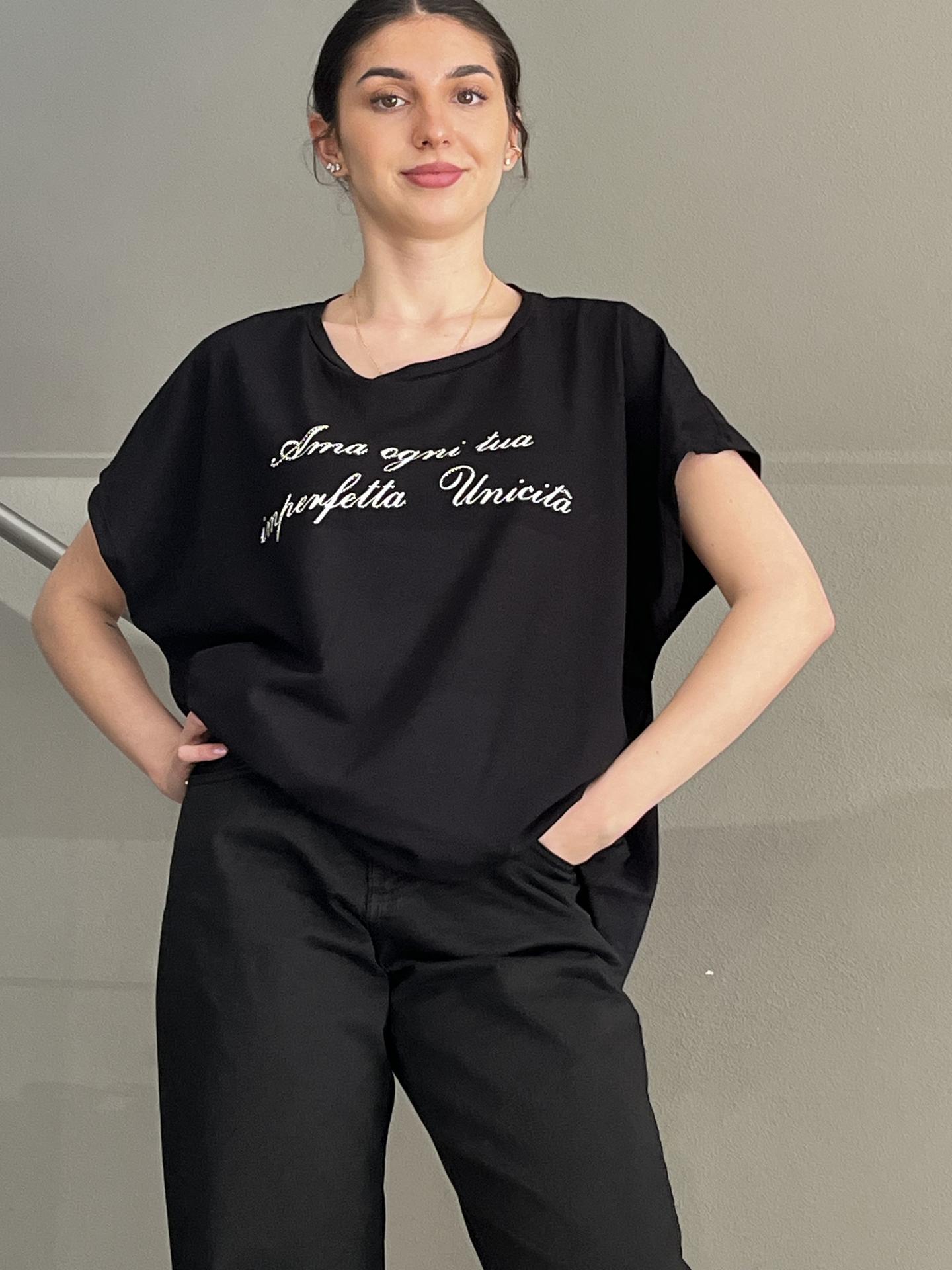 T-SHIRT SUSY STAR STM234 NERO