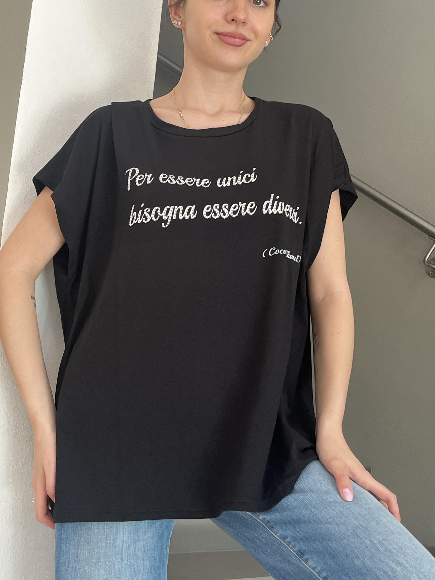 T-SHIRT SUSY STAR STM237 NERO