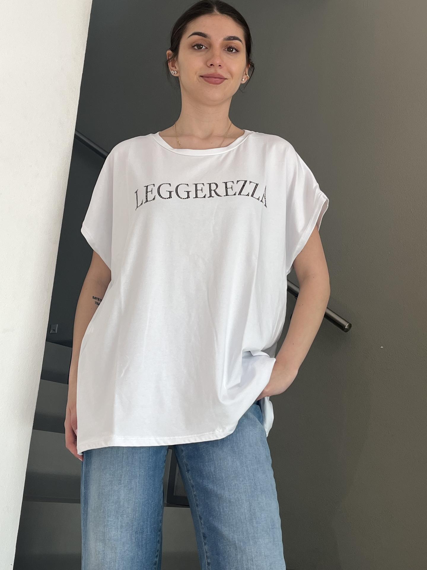 T-SHIRT SUSY STAR STM238 BIANCO