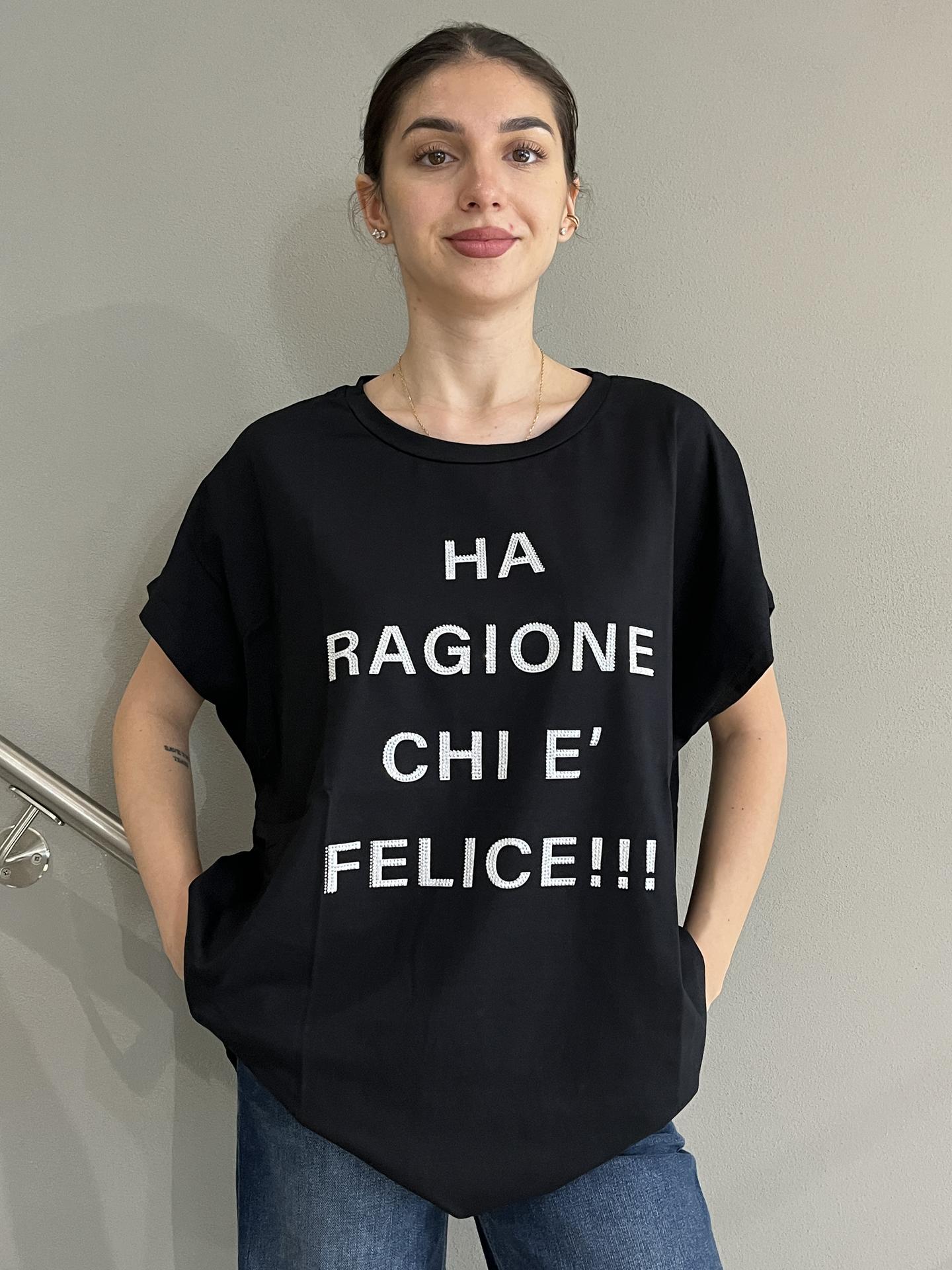 T-SHIRT SUSY STAR STM244 NERO