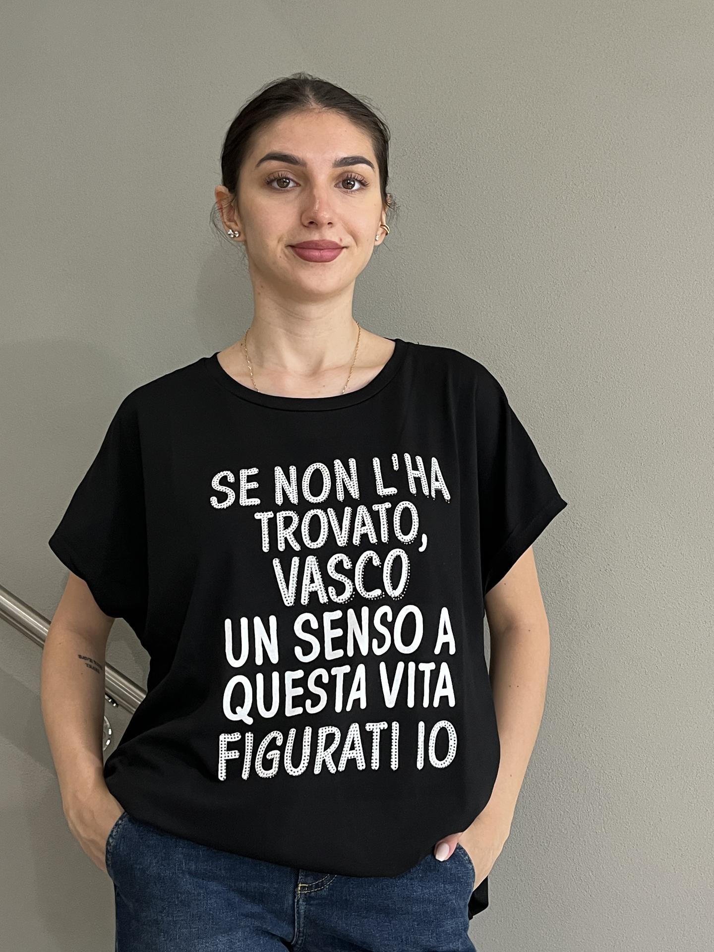 T-SHIRT SUSY STAR STM249 NERO