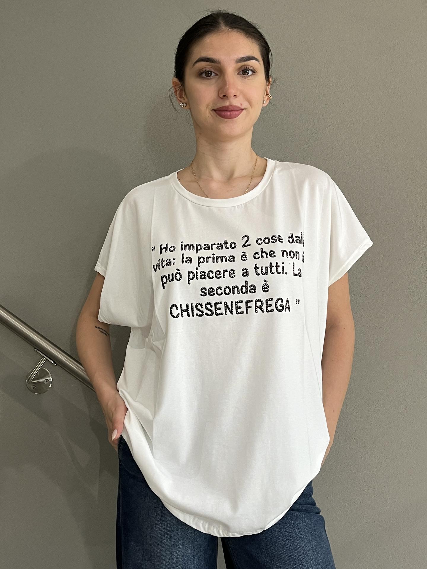 T-SHIRT SUSY STAR STM252 BIANCO