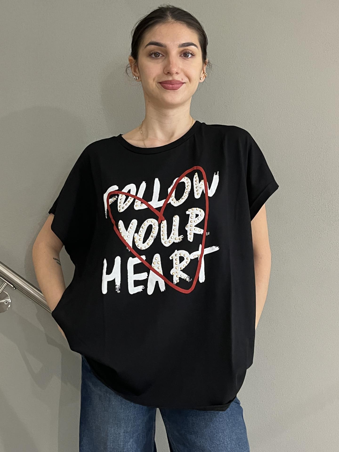 T-SHIRT SUSY STAR STM254 NERO