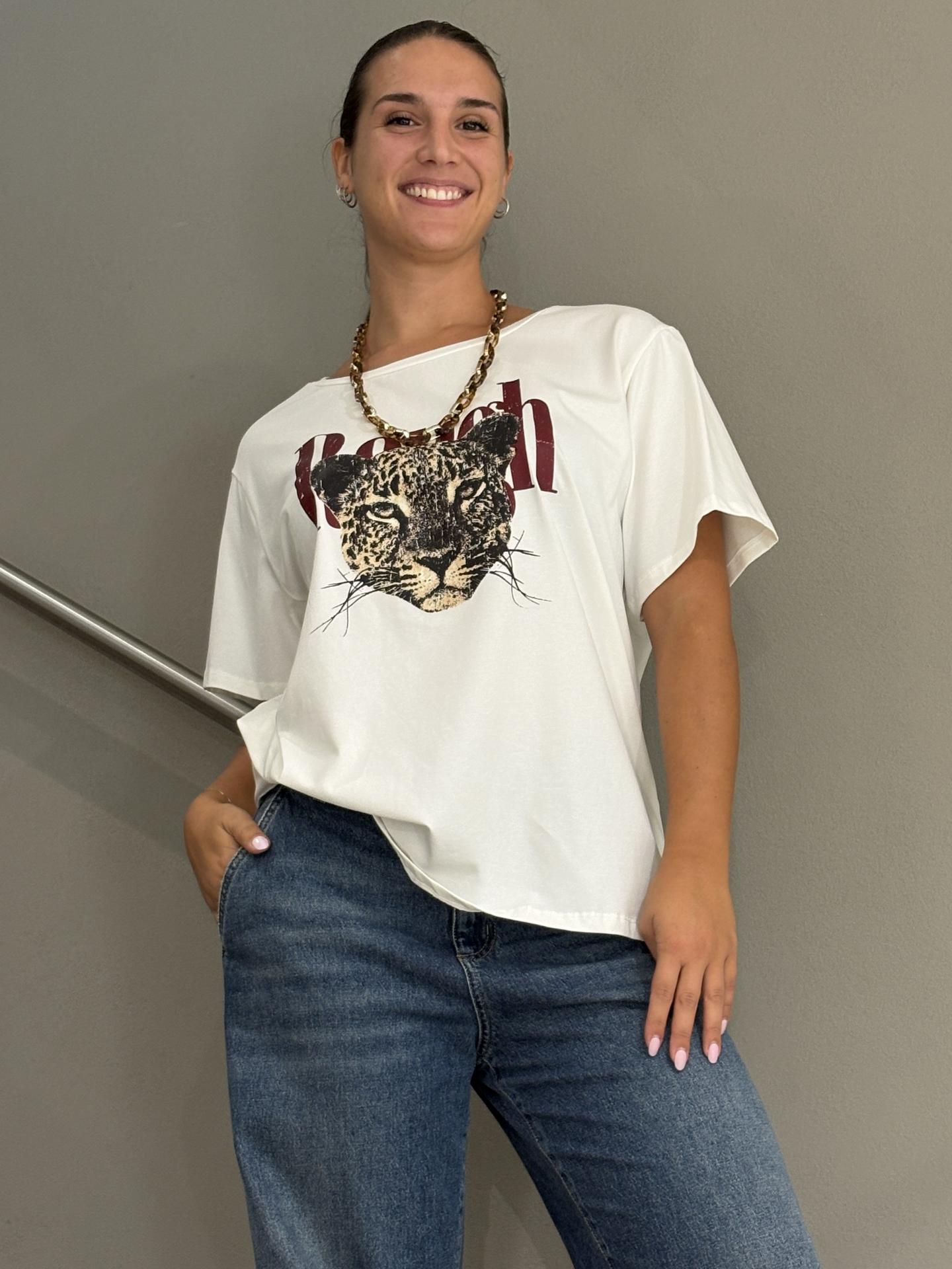 T-SHIRT SUSY STAR STS7411 BIANCO