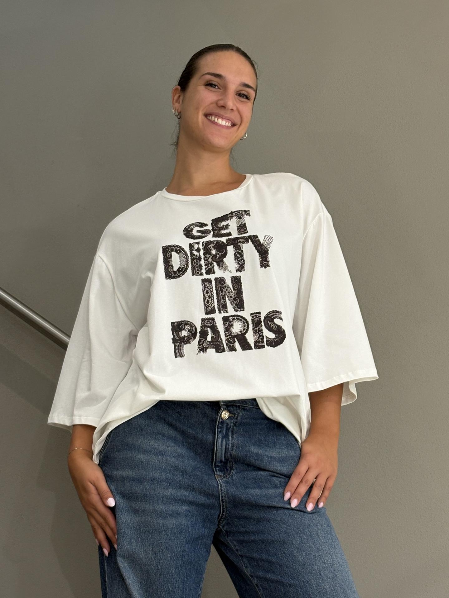 T-SHIRT SUSY STAR STS7412 BIANCO