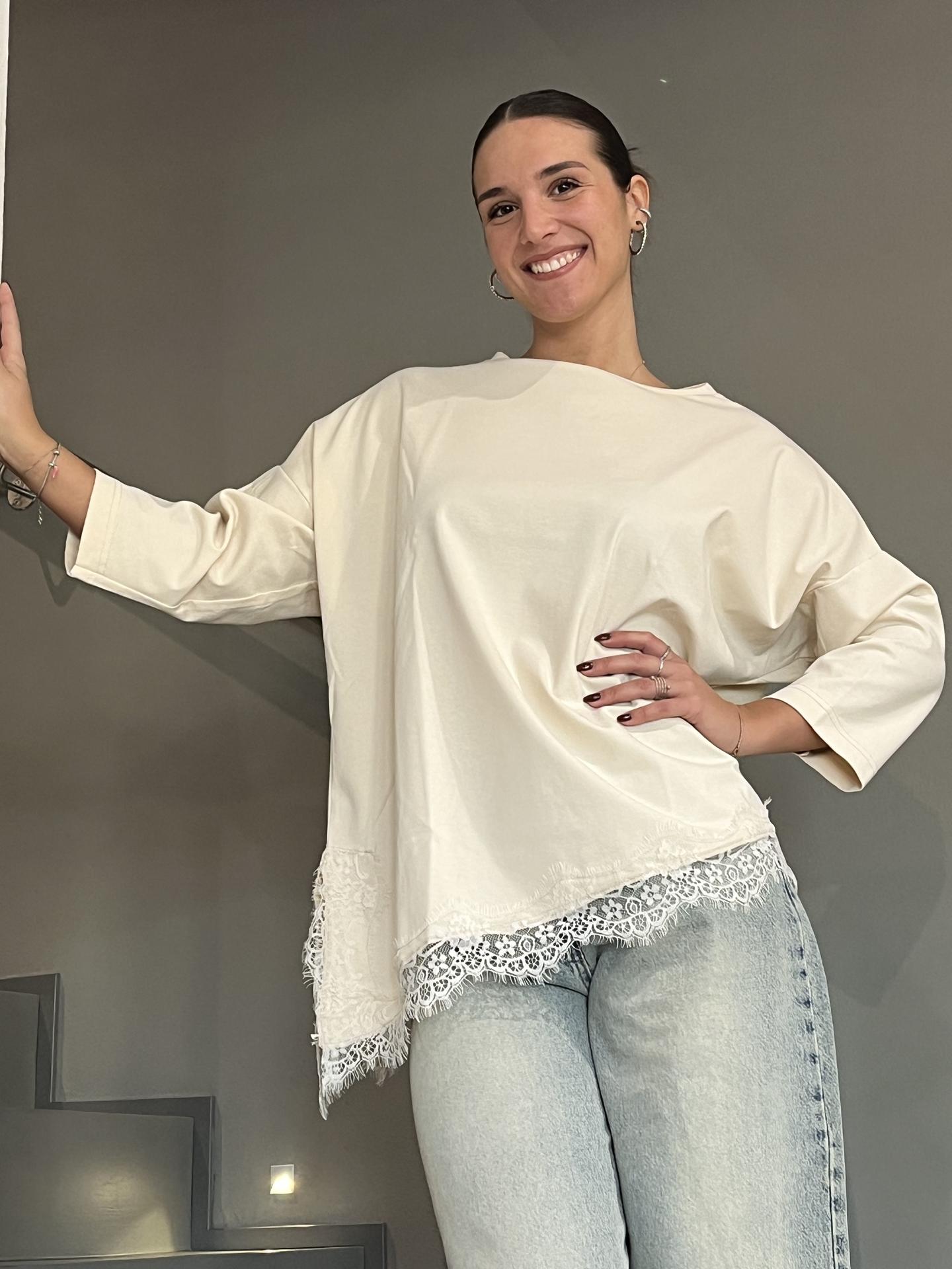 MAGLIA SUSY STAR STSY0366 BEIGE