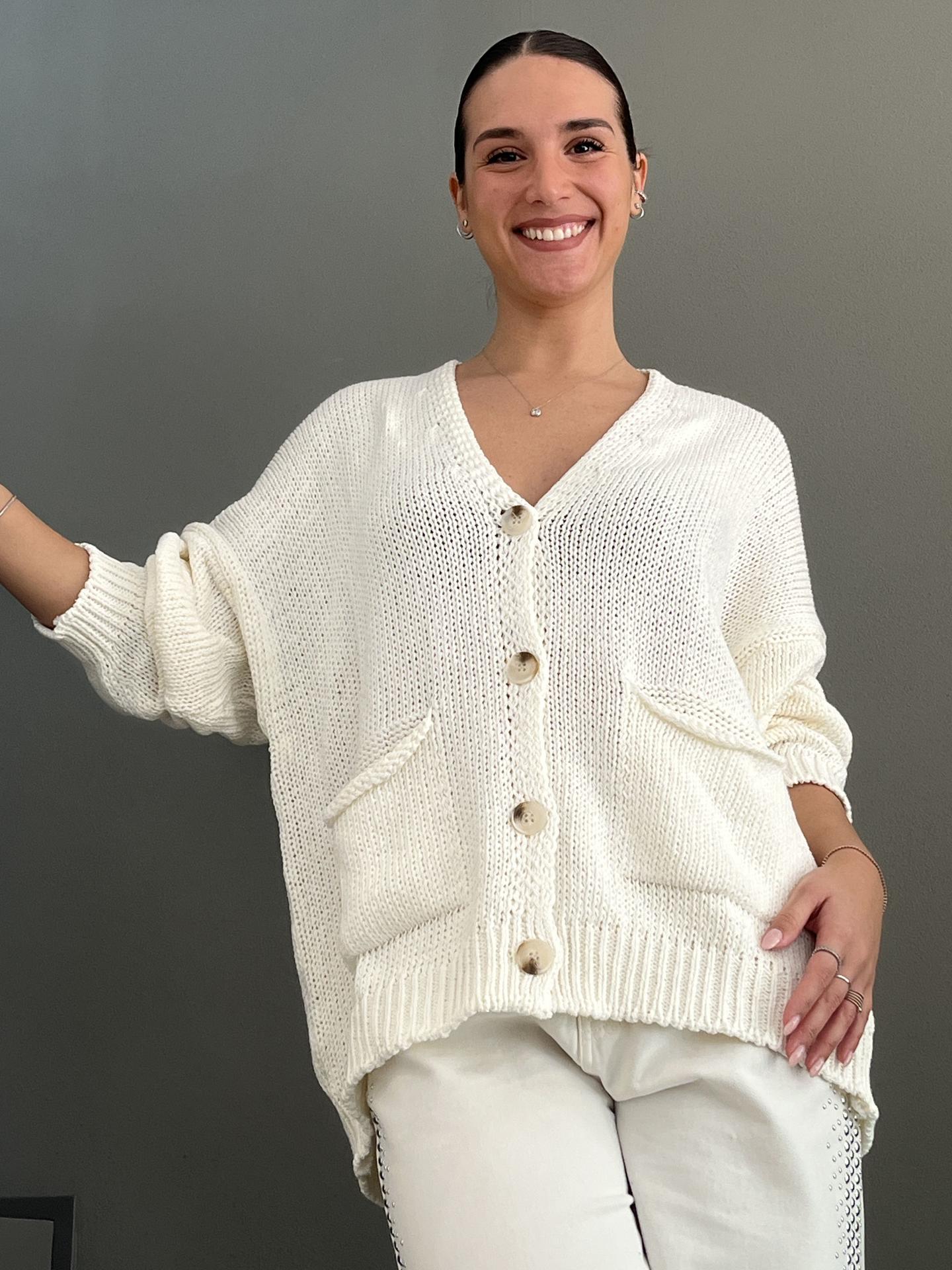 MAGLIA SUSY STAR STW26099 BIANCO