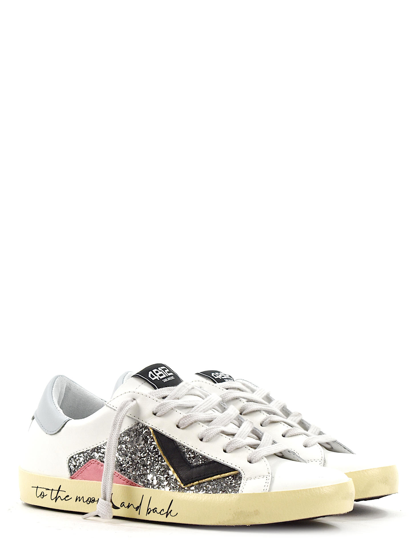 SNEAKERS 4B12 SUPRIMES101 BIANCO/ARGENTO