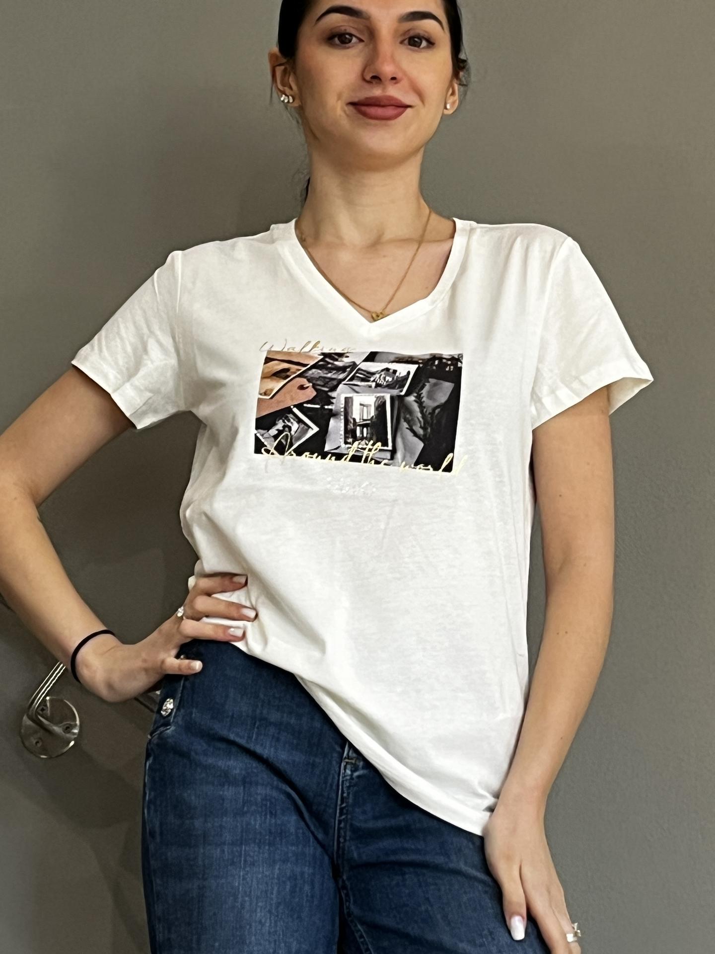 MAGLIA LIU.JO WEAR TA6057 BIANCO