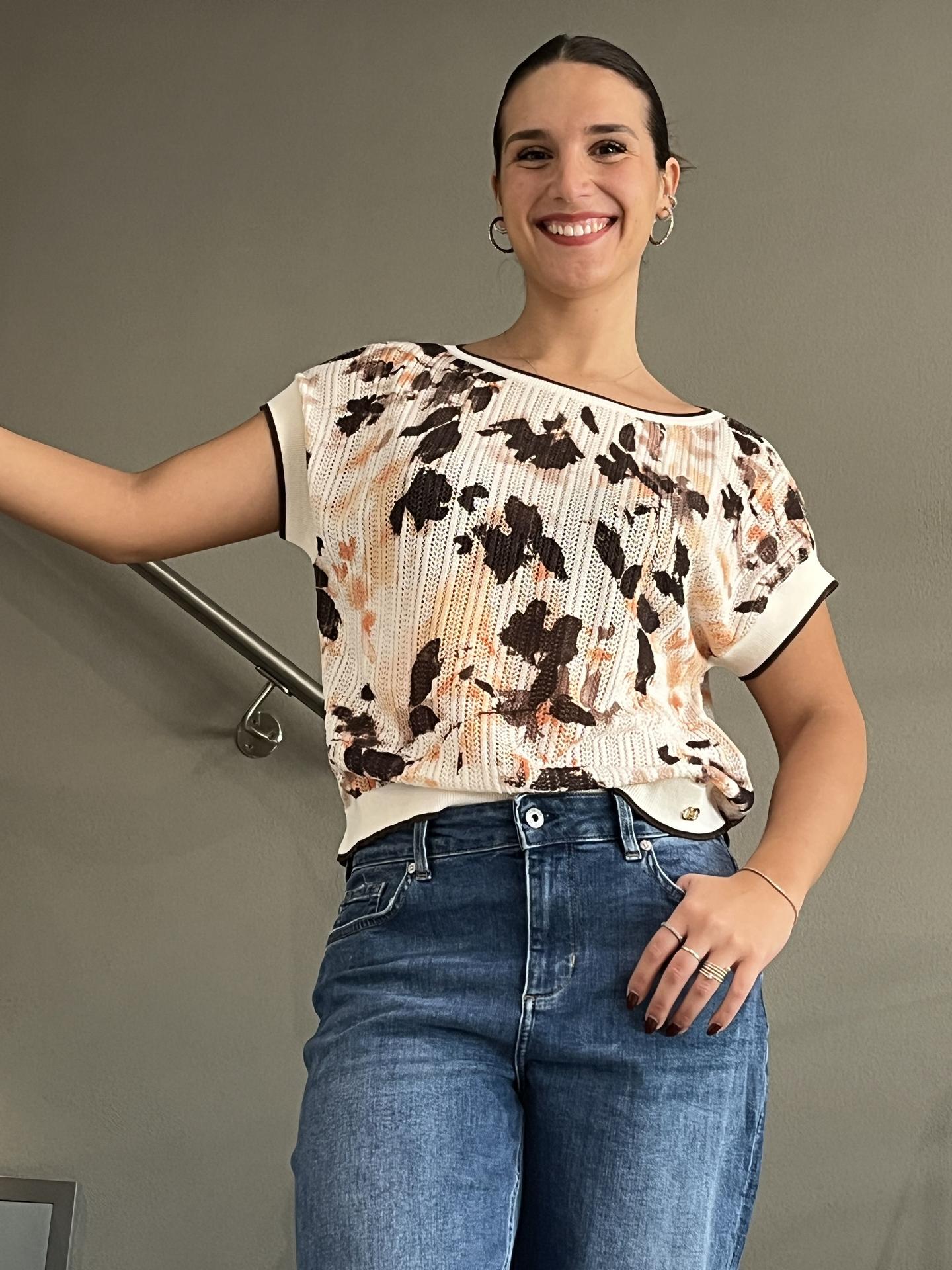 MAGLIA LIU.JO WEAR TA6220 MARRONE