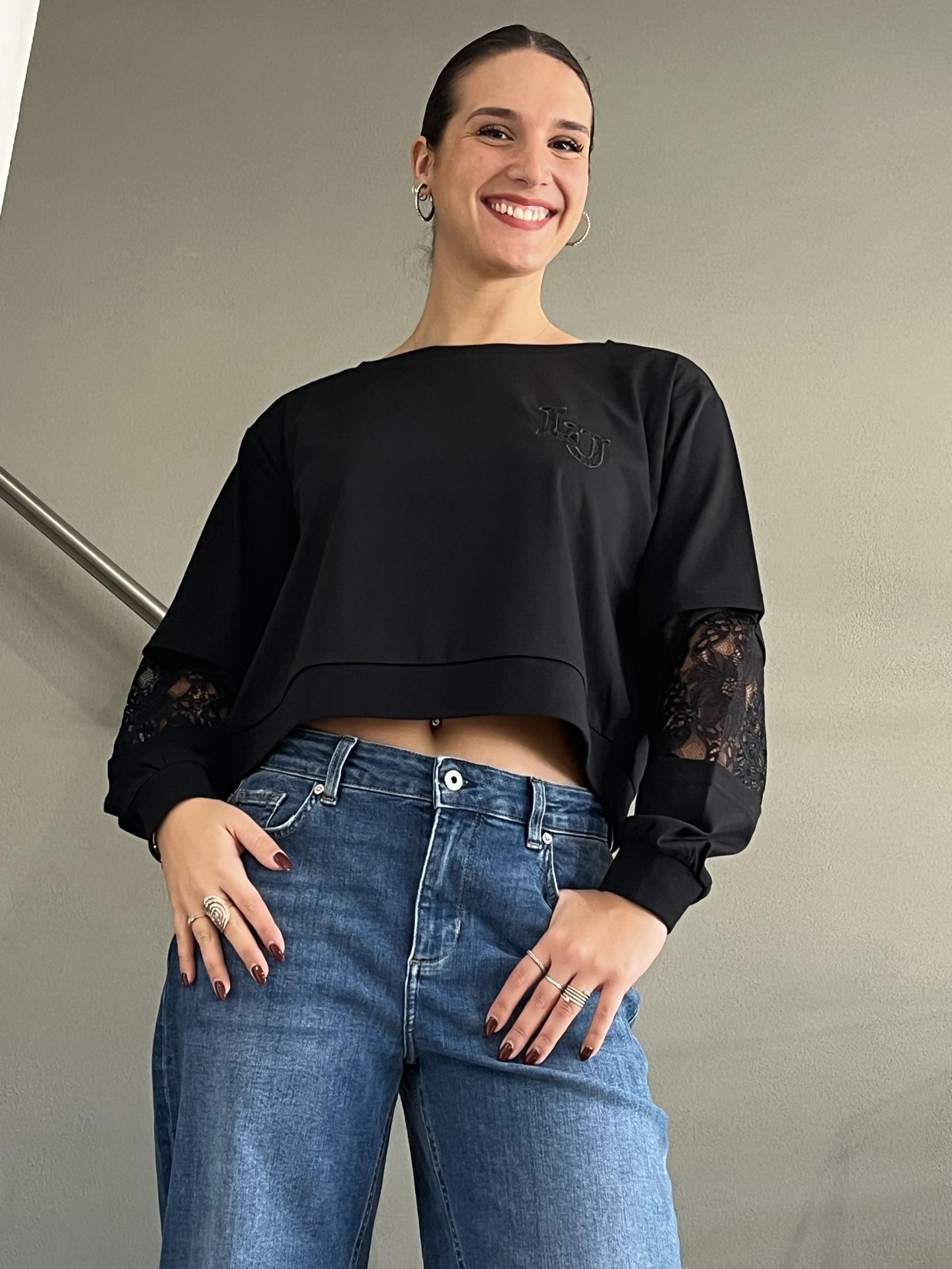 MAGLIA LIU.JO WEAR TA6282 NERO