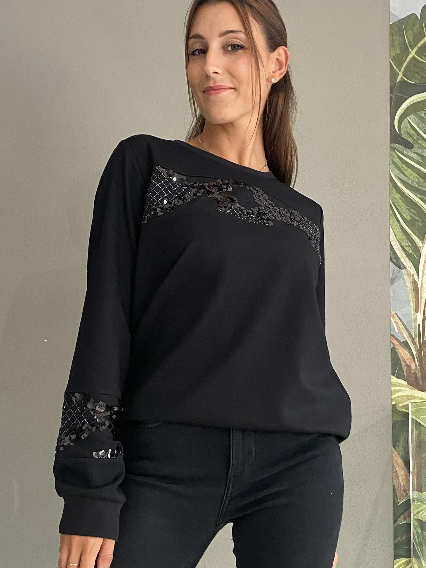 FELPA LIU.JO WEAR TF3155 NERO