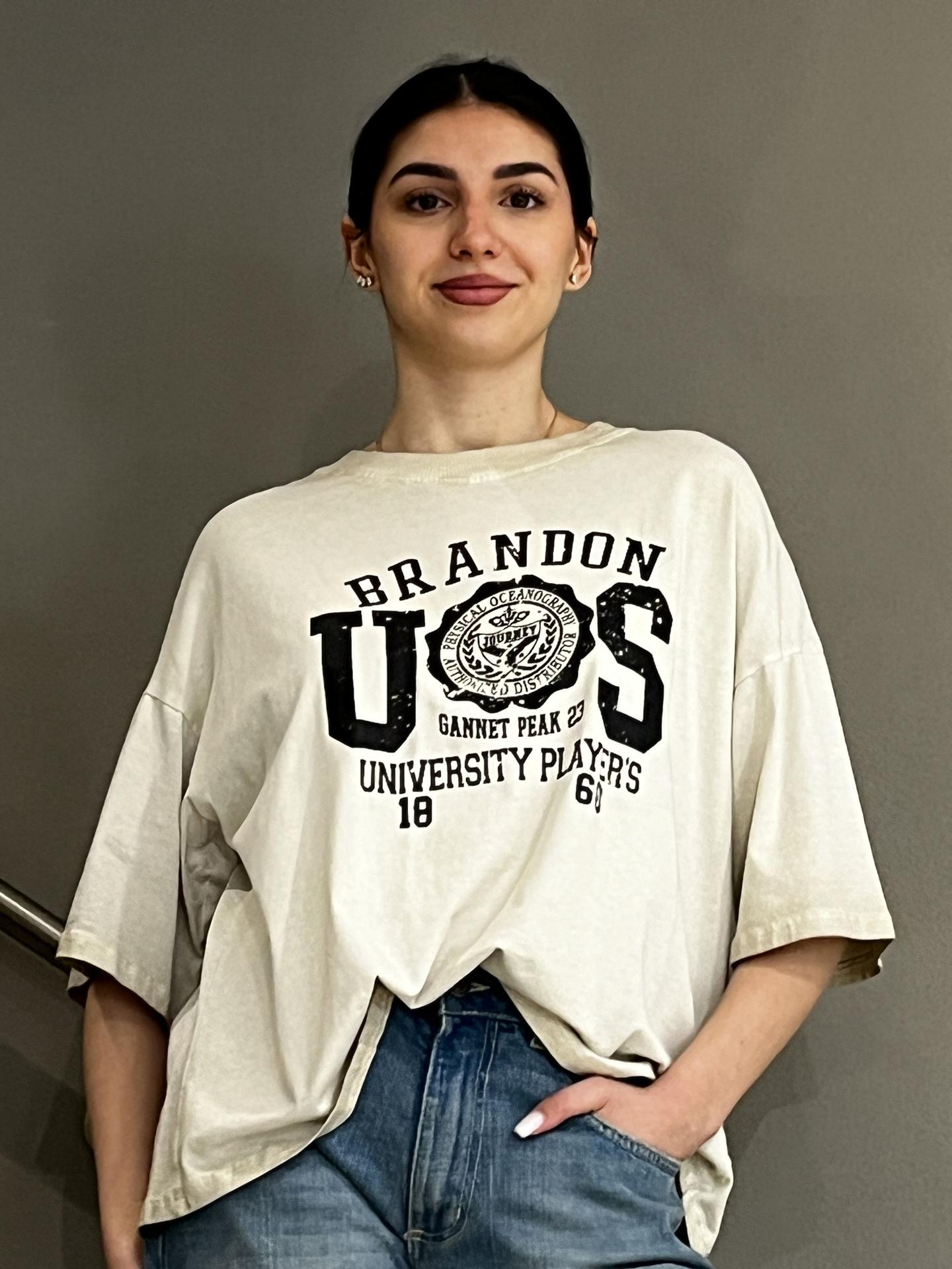 T-SHIRT HAVEONE TFWQ013 BEIGE