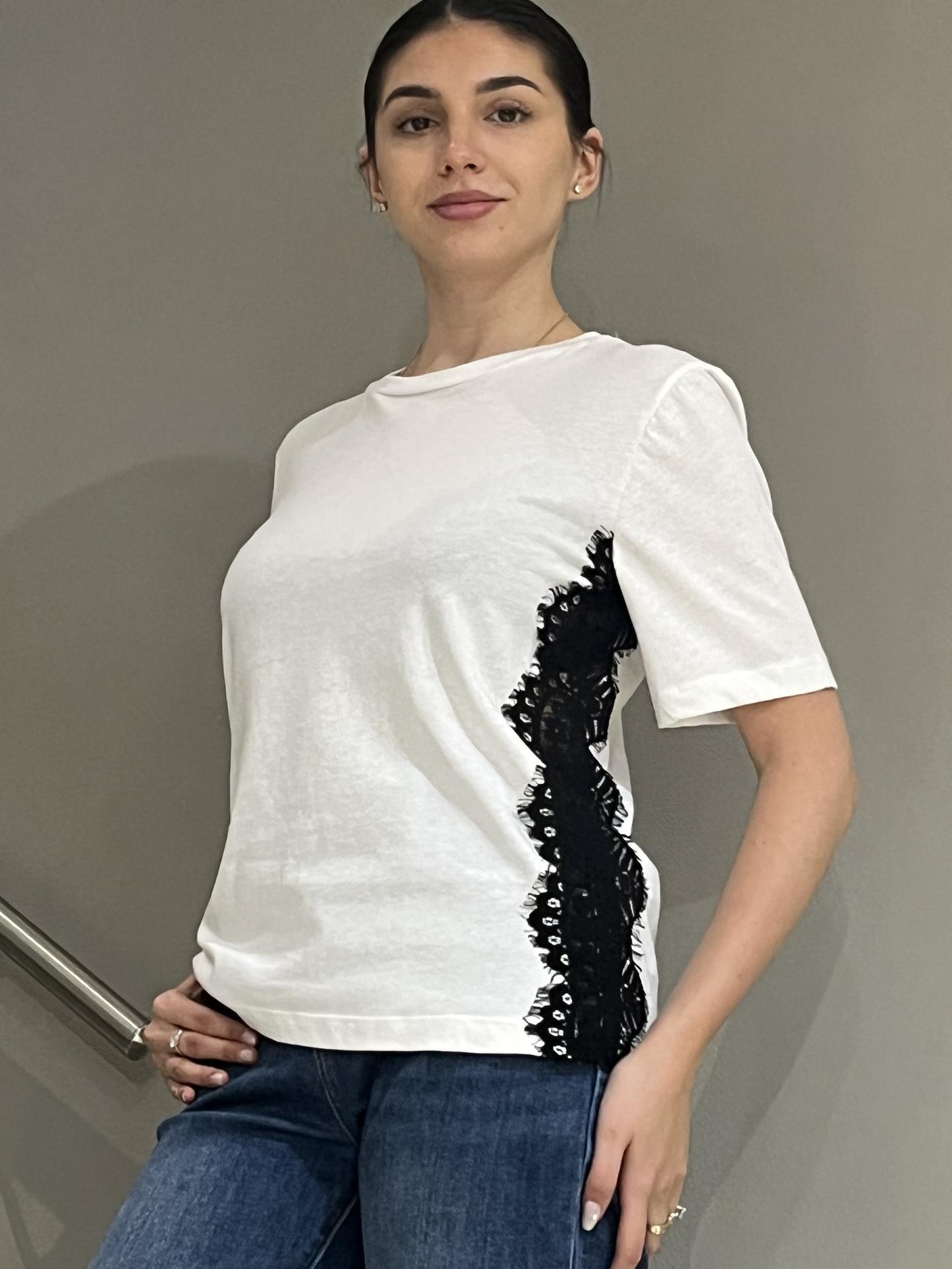T-SHIRT MOTEL W25M577 BIANCO