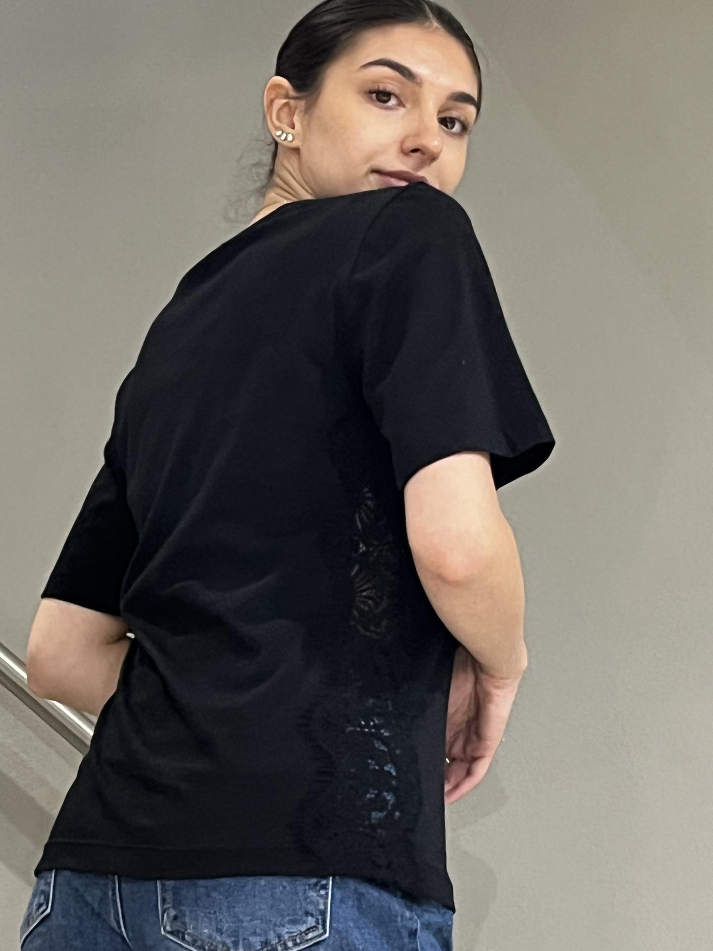 T-SHIRT MOTEL W25M577 NERO