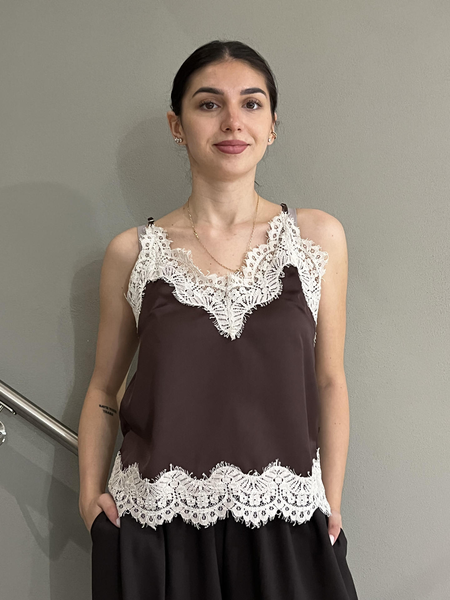 MAGLIA TENSIONE IN FIRENZE W25T242 MARRONE
