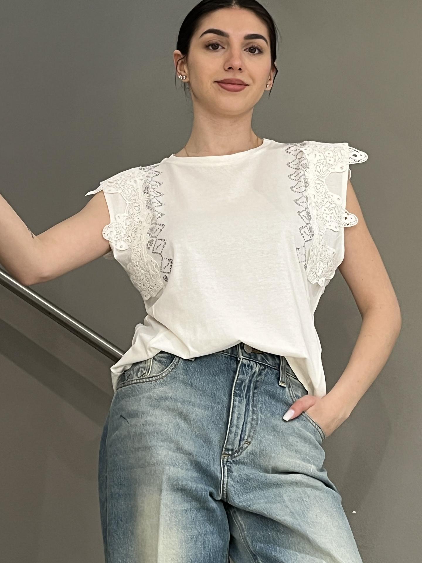 MAGLIA LIU.JO WEAR WA6311 BIANCO