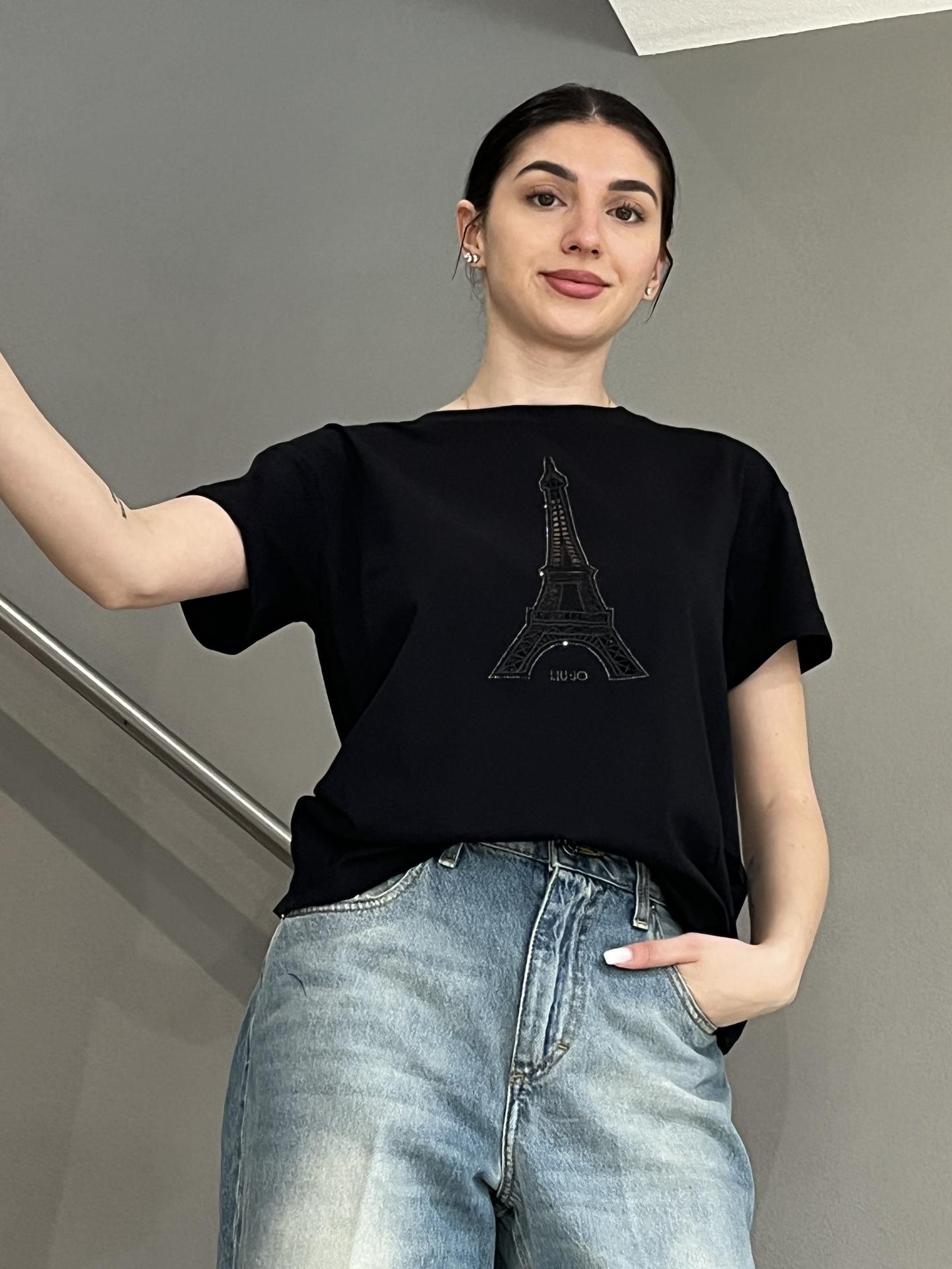 MAGLIA LIU.JO WEAR WA6413 NERO