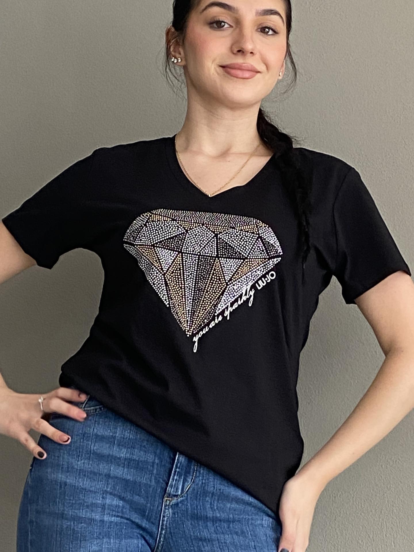T-SHIRT LIU.JO WEAR WF3080Q9740 NERO