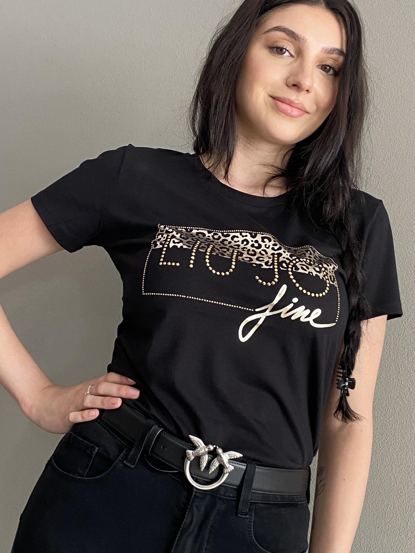 T-SHIRT LIU.JO WEAR WF3083 NERO